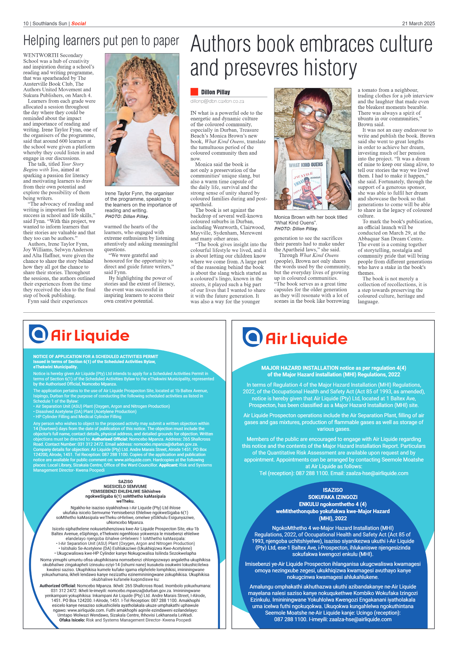 Southlands Sun 21 March 2025 page 10