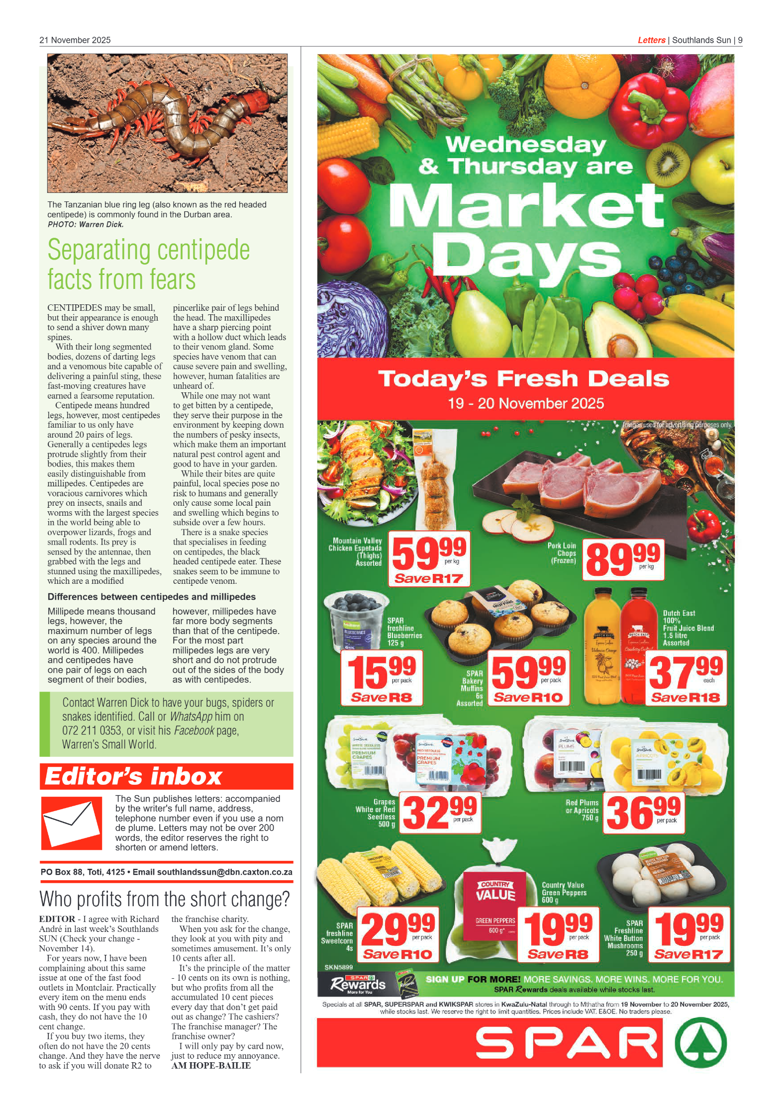 Southlands Sun 21 November 2025 page 9