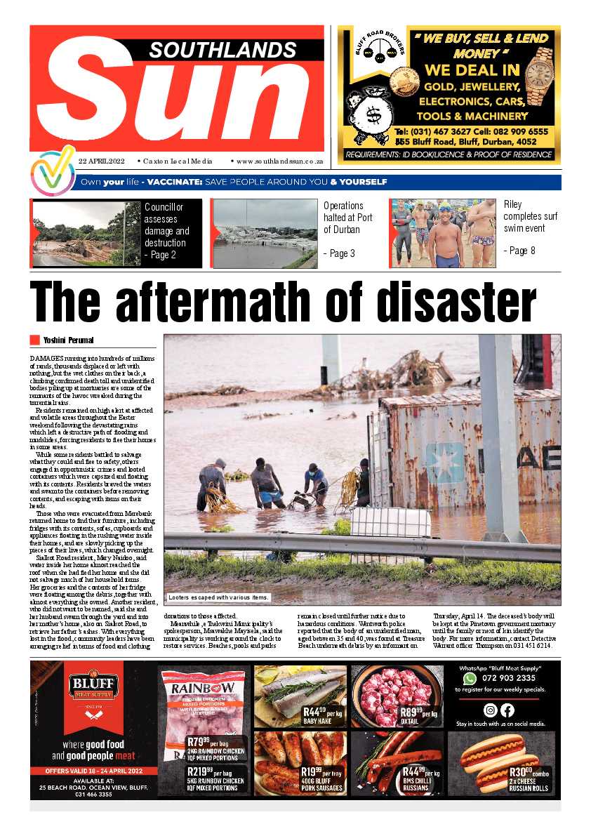 Southlands Sun 22 April 2022 page 1