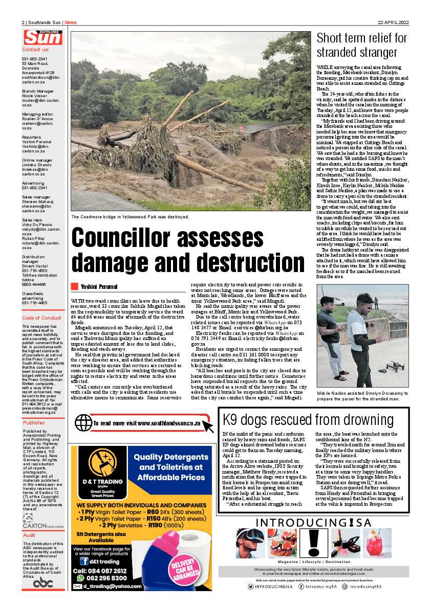 Southlands Sun 22 April 2022 page 2