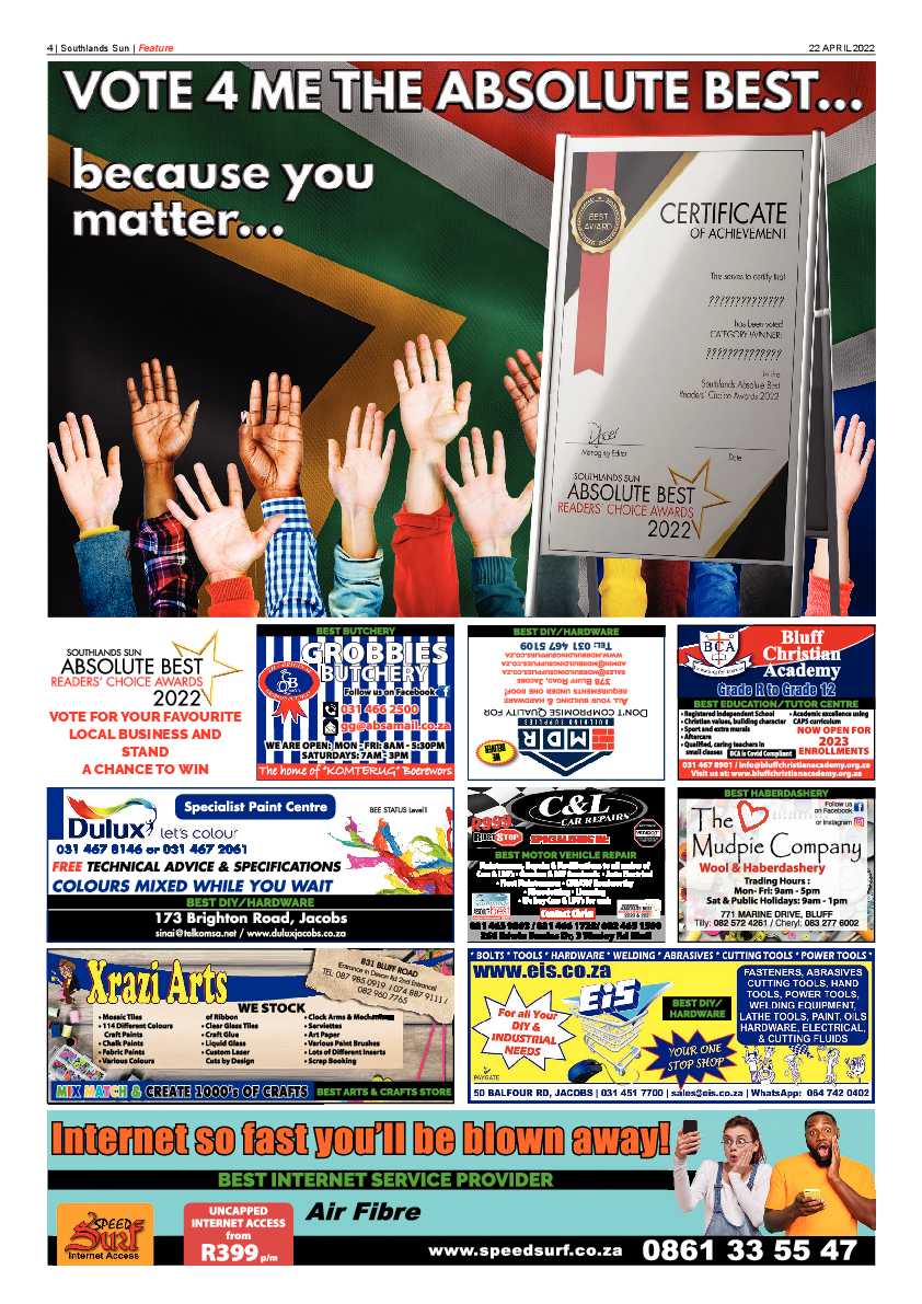 Southlands Sun 22 April 2022 page 4
