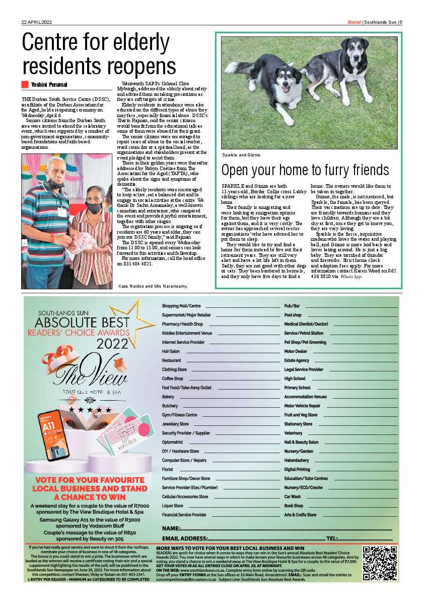 Southlands Sun 22 April 2022 page 5