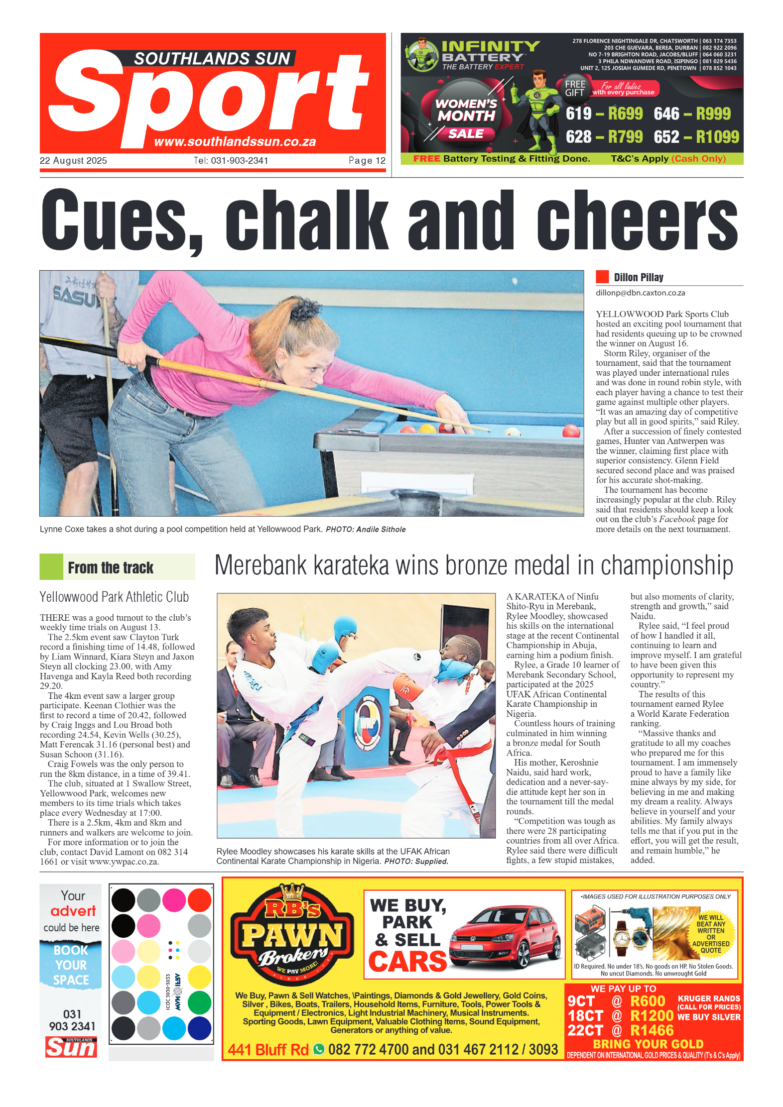 Southlands Sun 22 August 2025 page 12