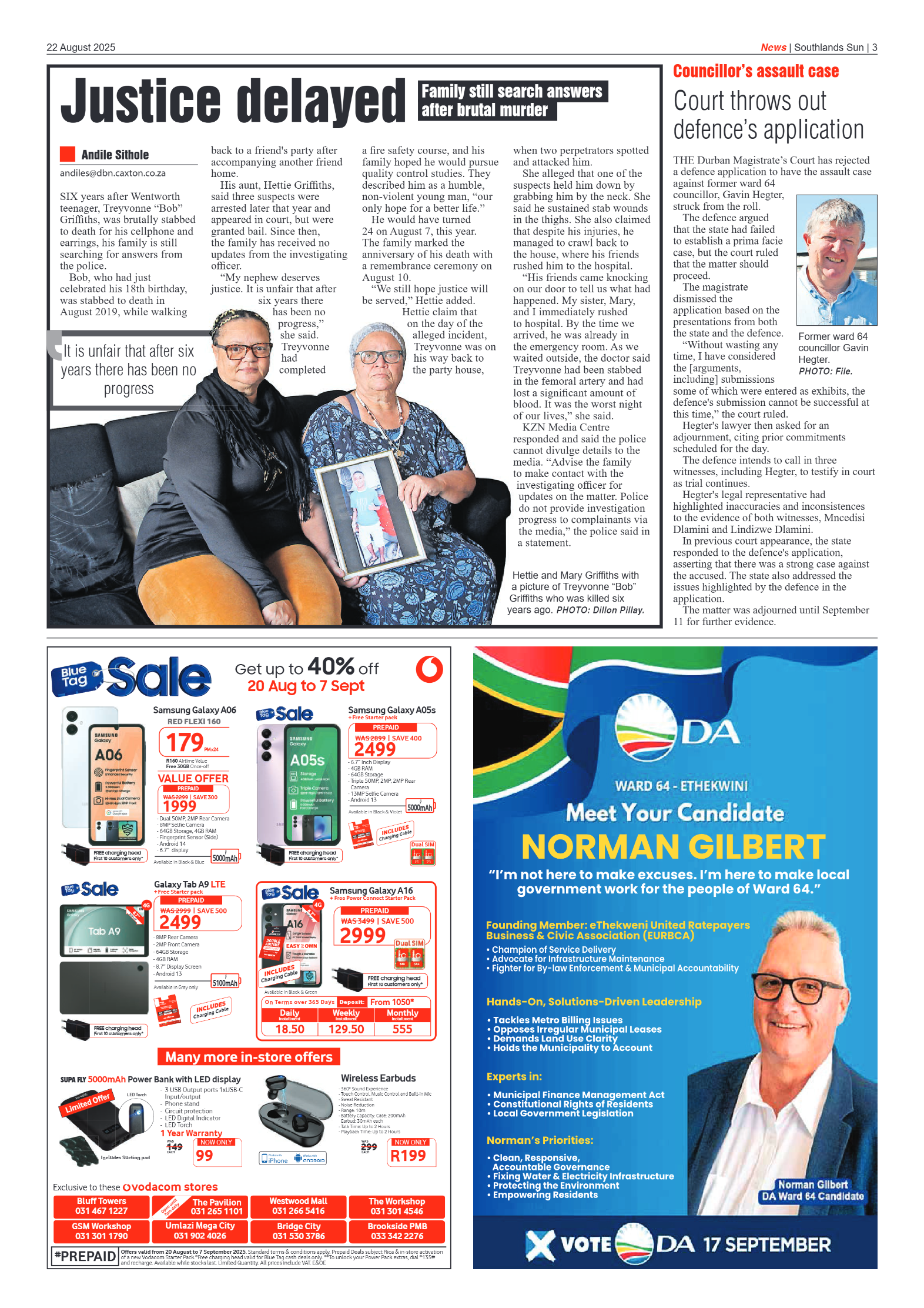 Southlands Sun 22 August 2025 page 3