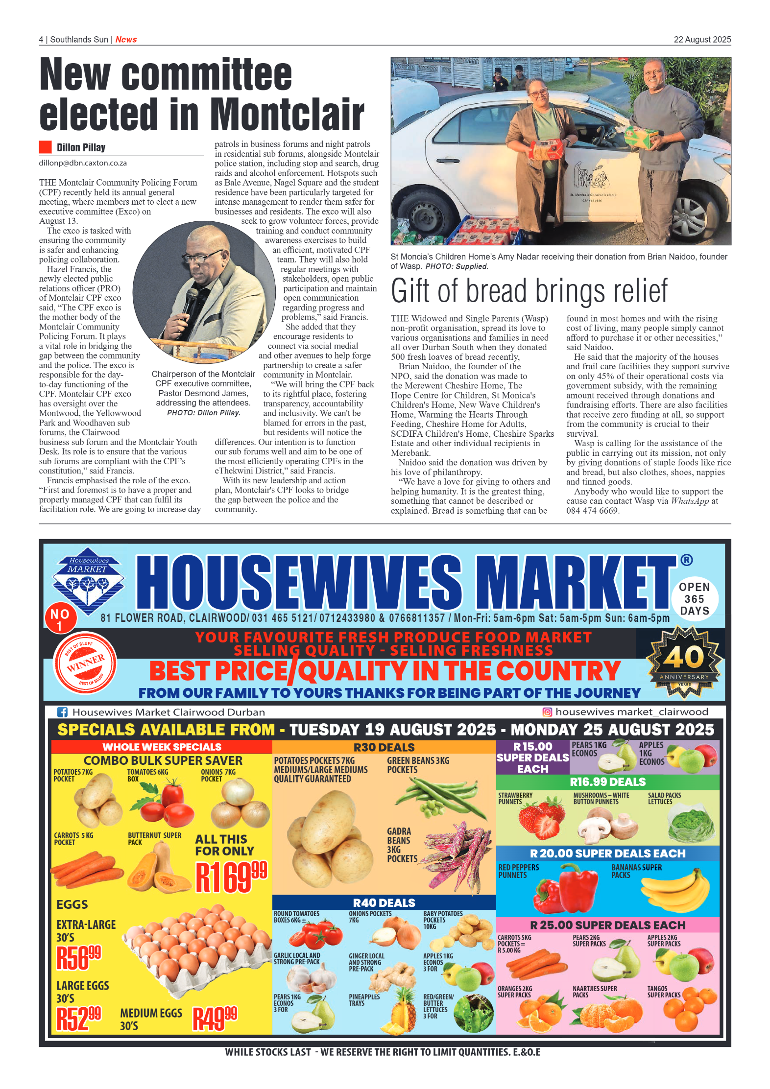 Southlands Sun 22 August 2025 page 4