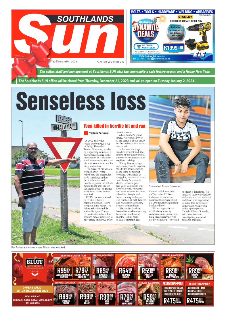 Southlands Sun 22 December 2023 page 1