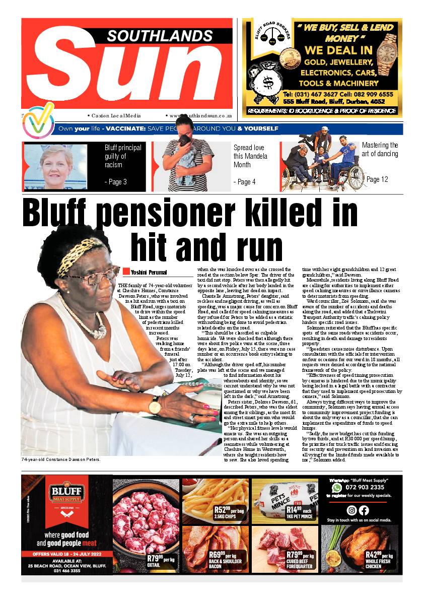 Southlands Sun 22 July 2022 page 1