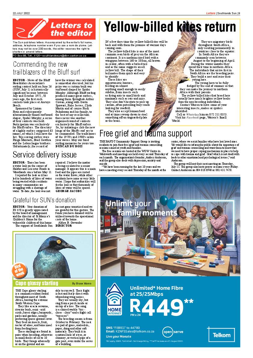 Southlands Sun 22 July 2022 page 9
