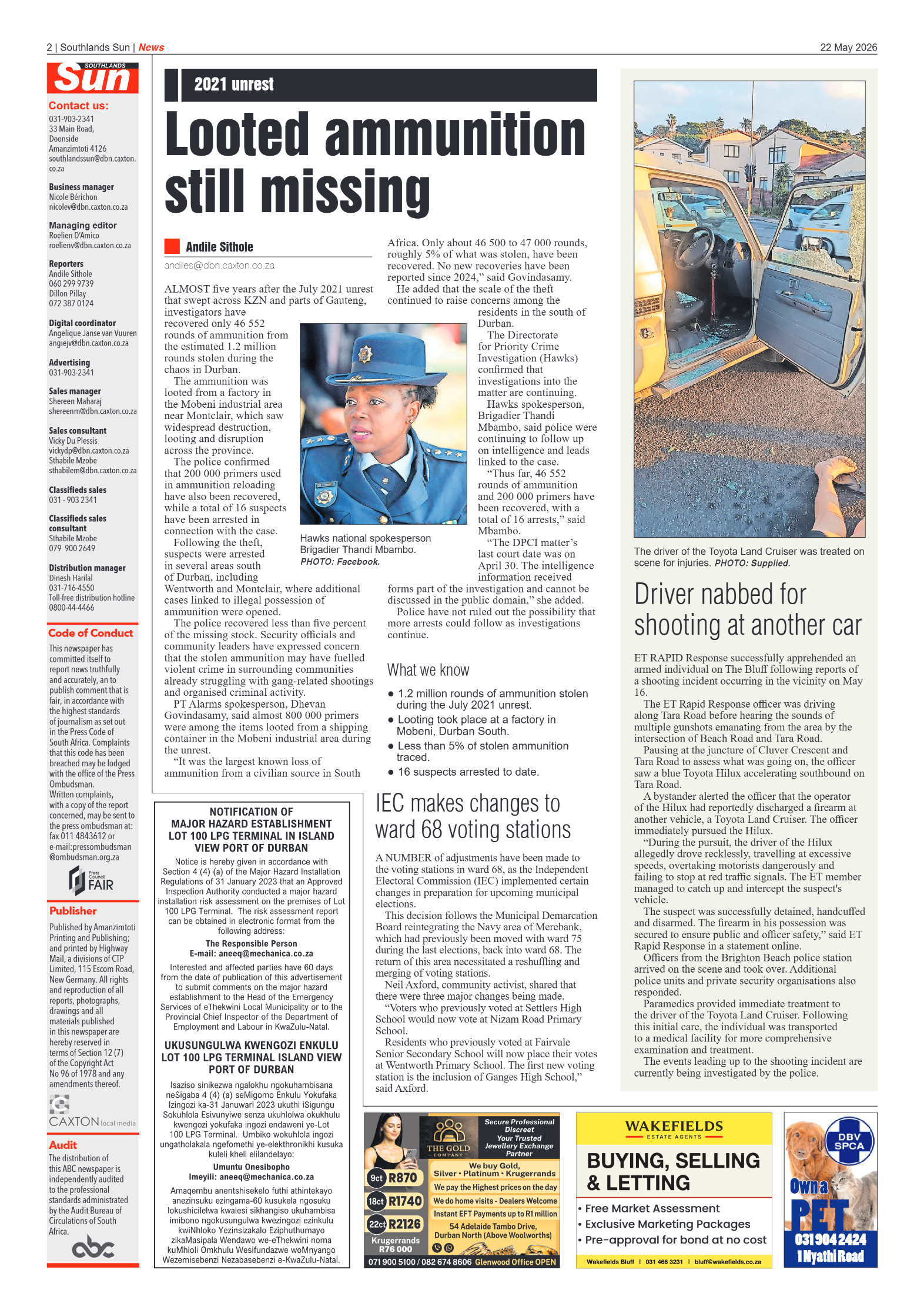 Southlands Sun 22 May 2026 page 2
