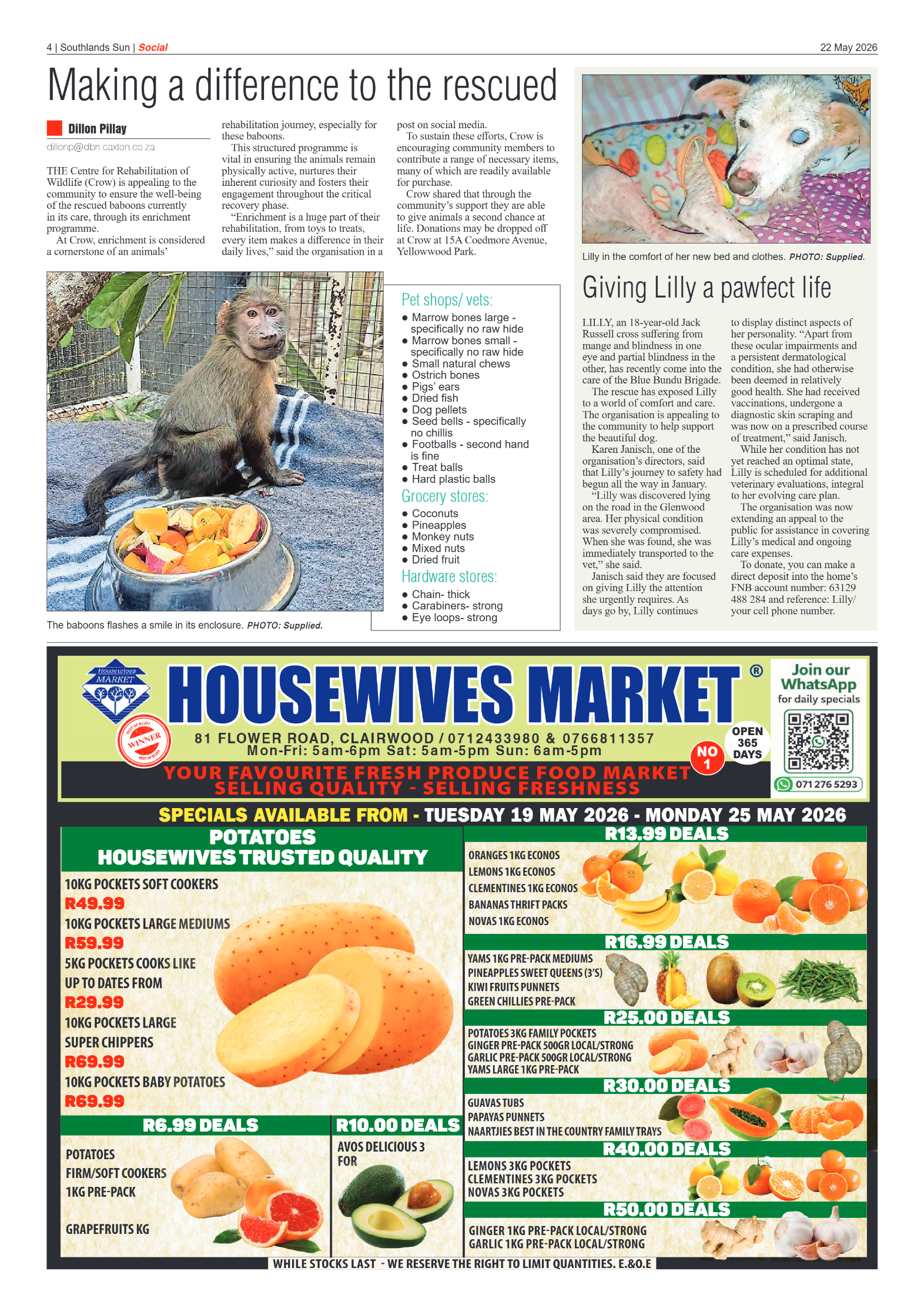 Southlands Sun 22 May 2026 page 4