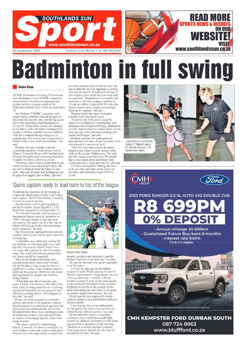 Southlands Sun 22 September 2023 page 12