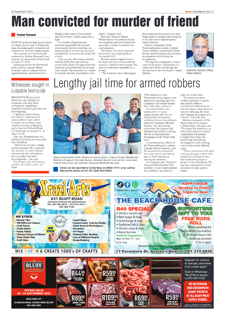 Southlands Sun 22 September 2023 page 3