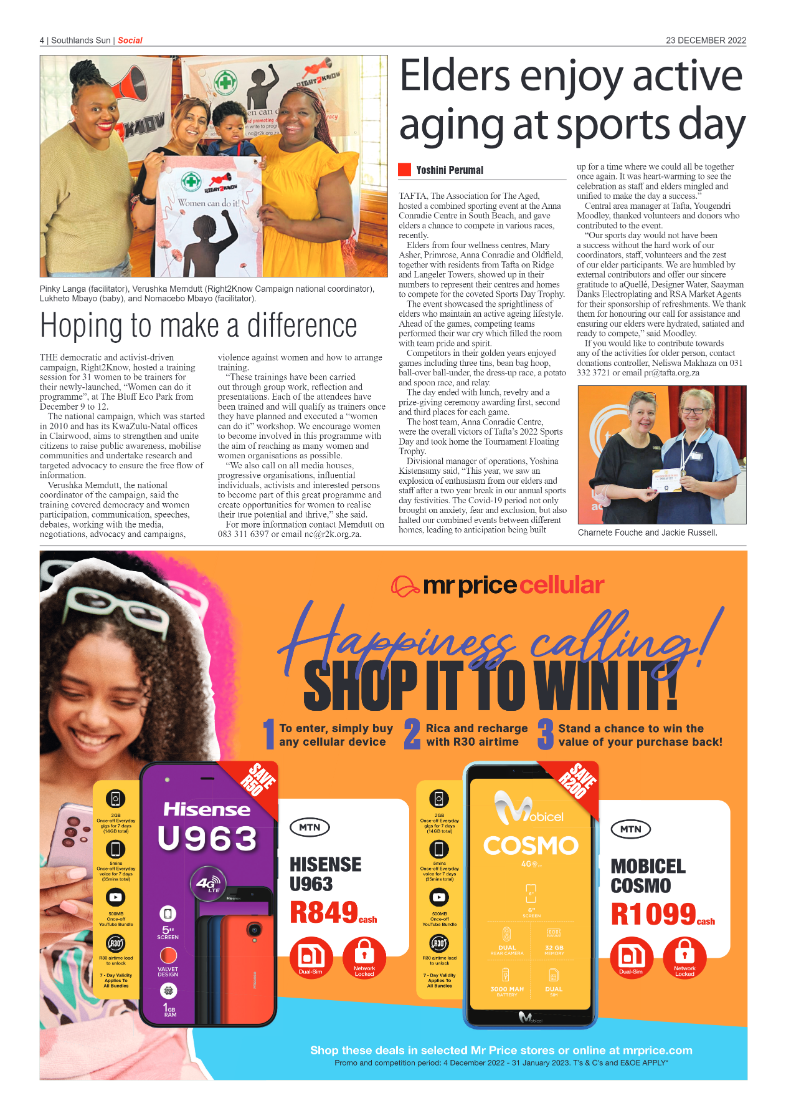 Southlands Sun 23 December 2022 page 4