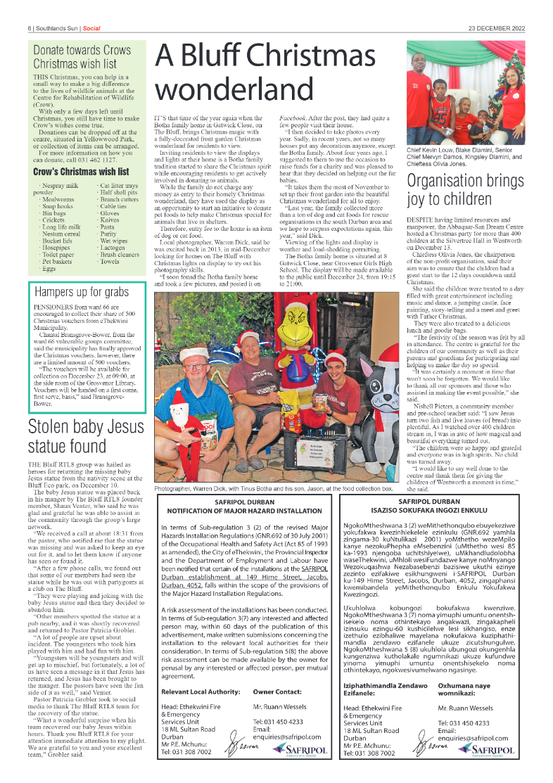 Southlands Sun 23 December 2022 page 6