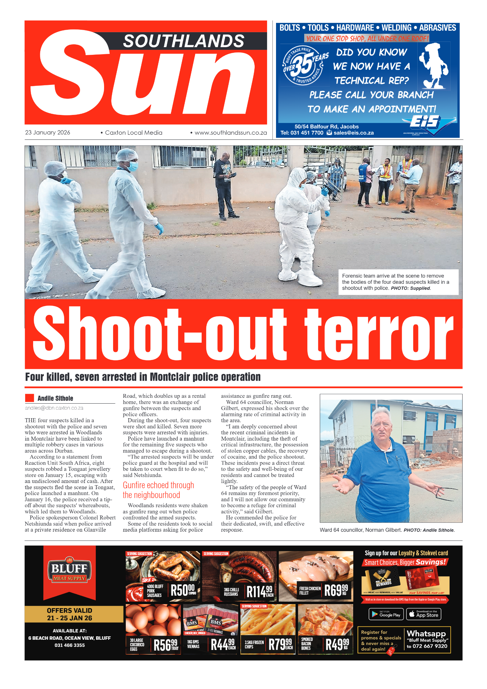 Southlands Sun 23 January 2026 page 1
