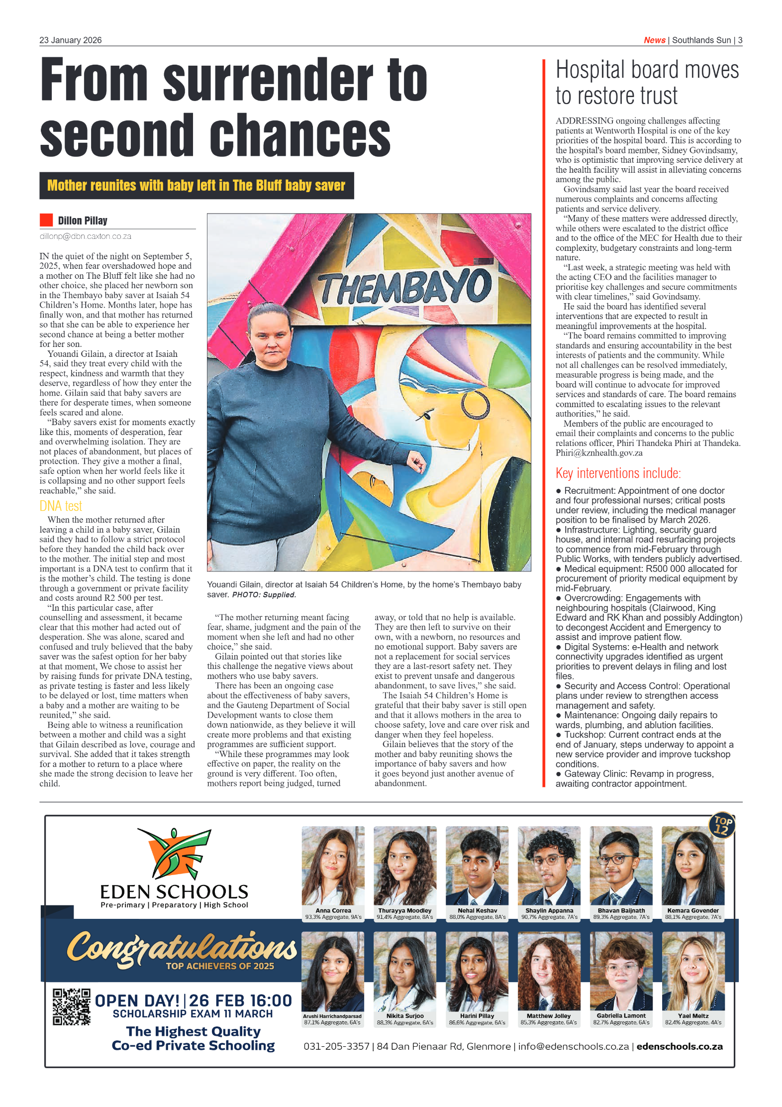 Southlands Sun 23 January 2026 page 3