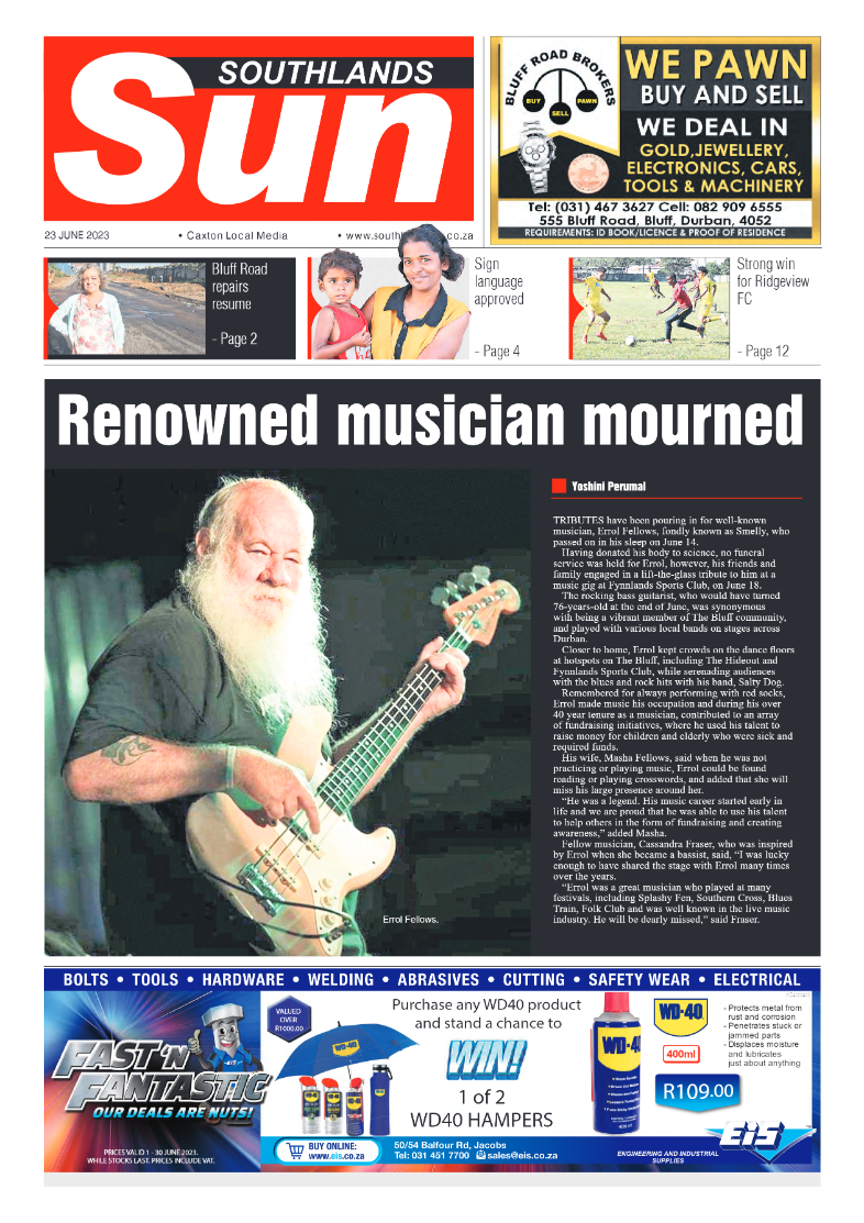 Southlands Sun 23 June 2023 page 1