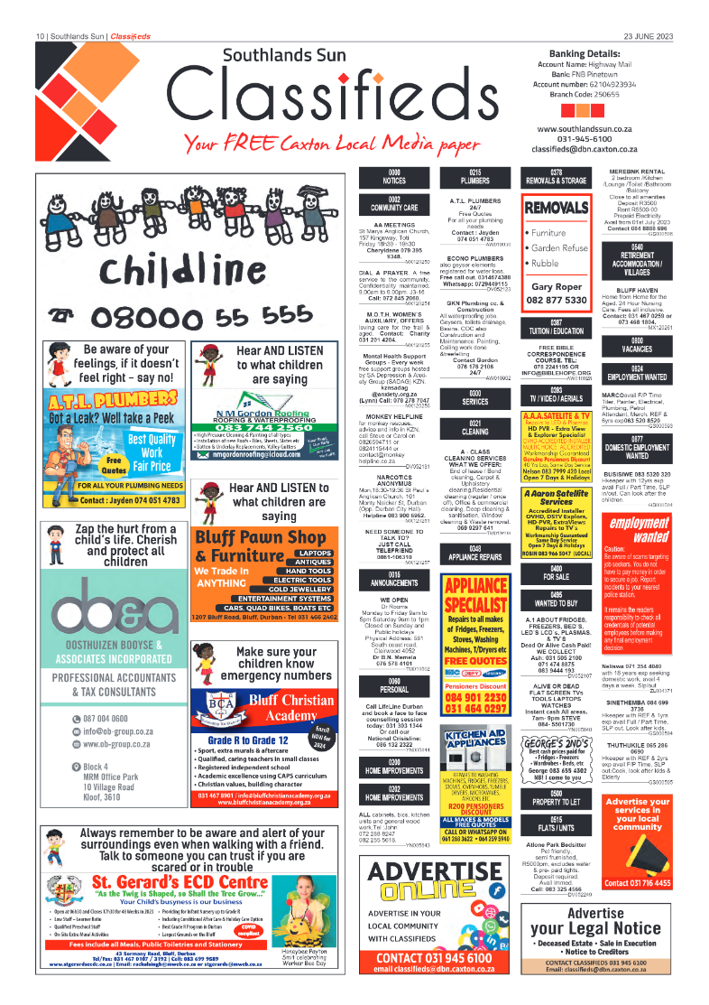 Southlands Sun 23 June 2023 page 10