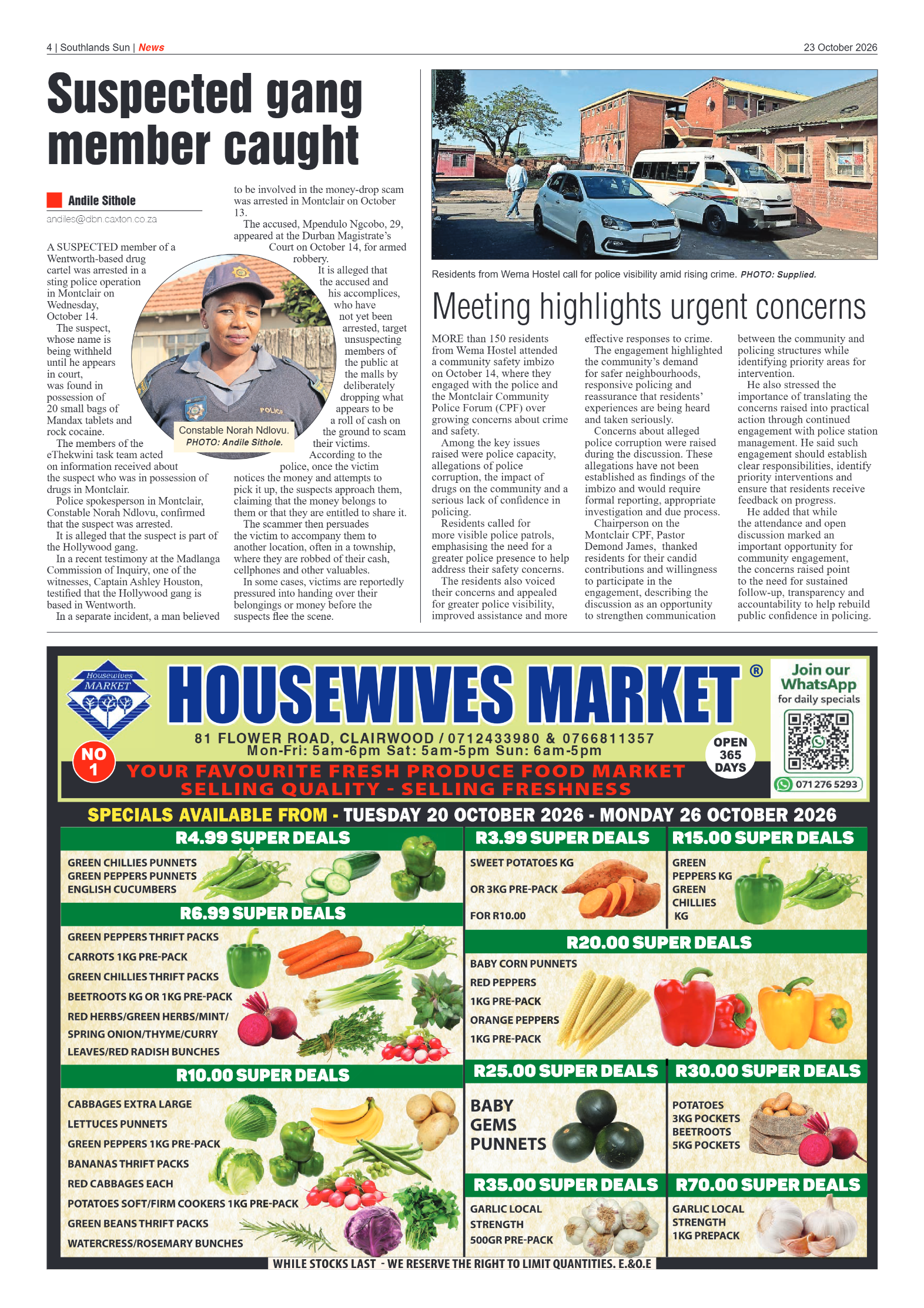 Southlands Sun 23 October 2026 page 4