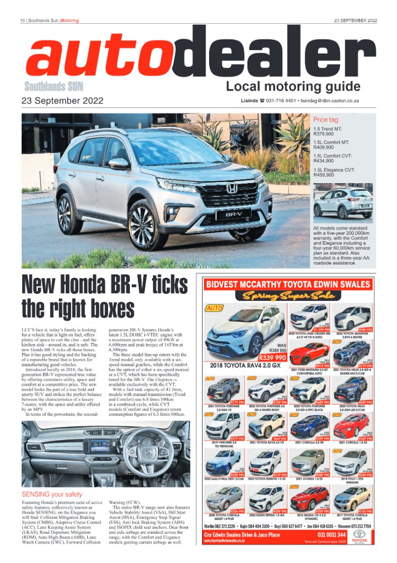 Southlands Sun 23 September 2022 page 10