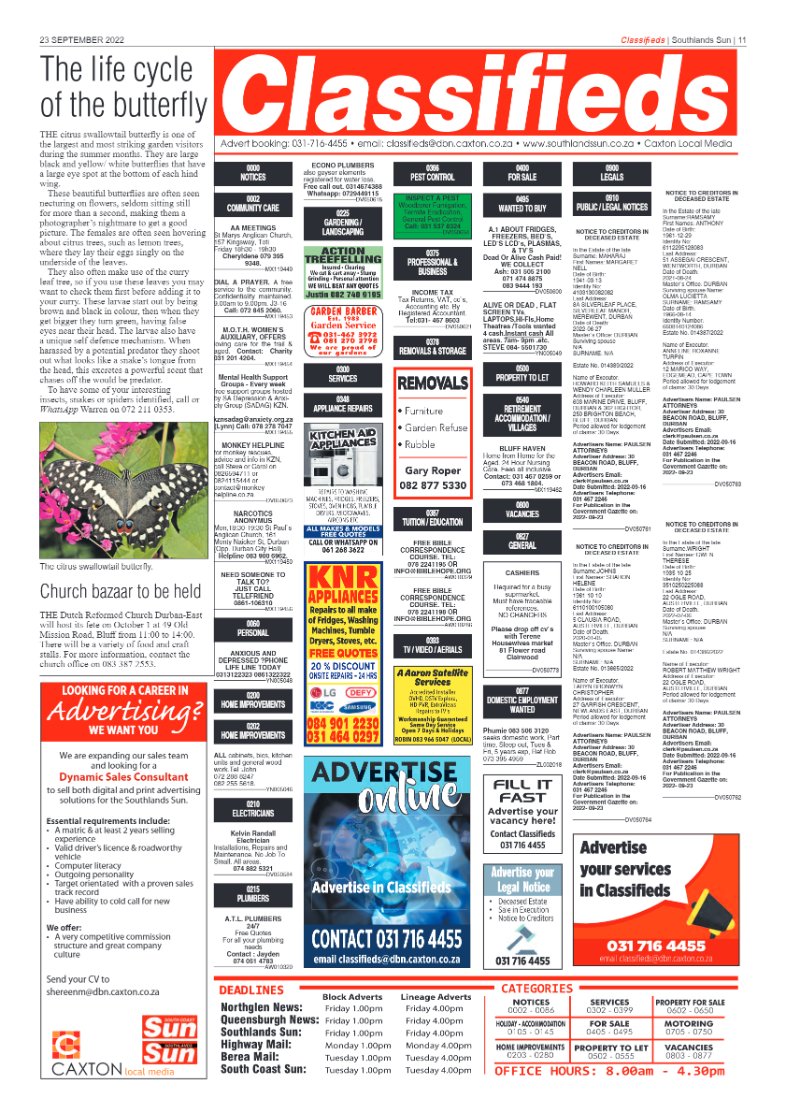 Southlands Sun 23 September 2022 page 11