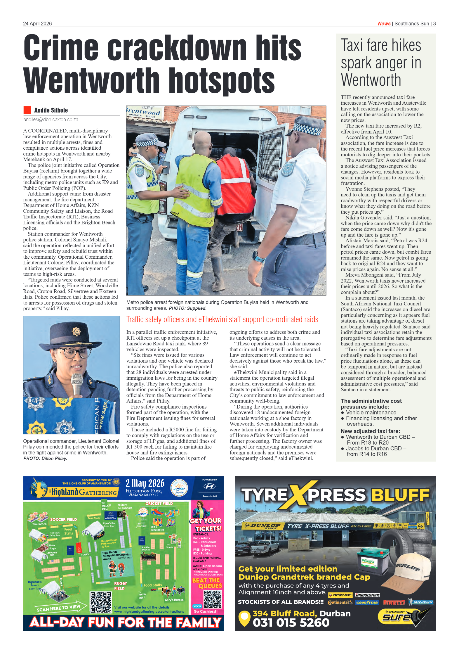 Southlands Sun 24 April 2026 page 3