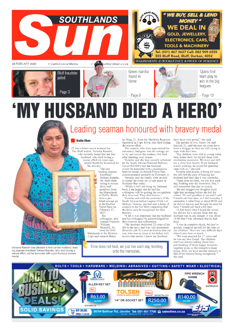 Southlands Sun 24 February 2023 page 1