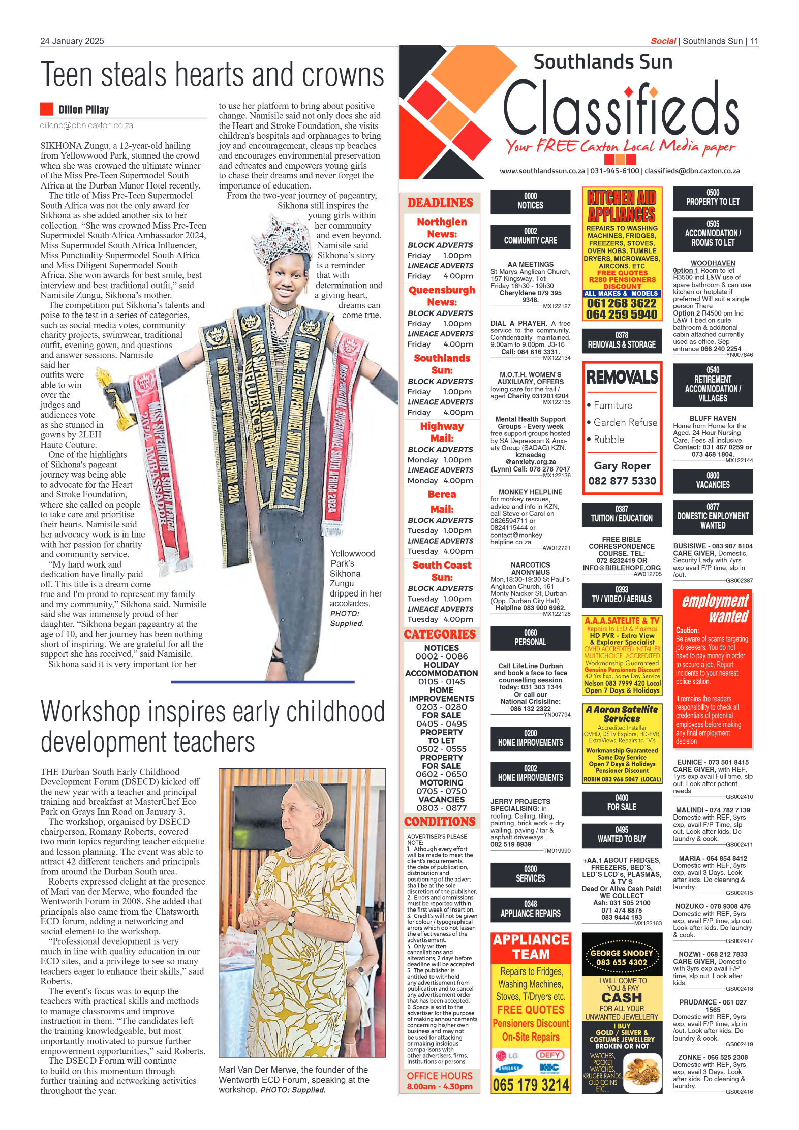 Southlands Sun 24 January 2025 page 11