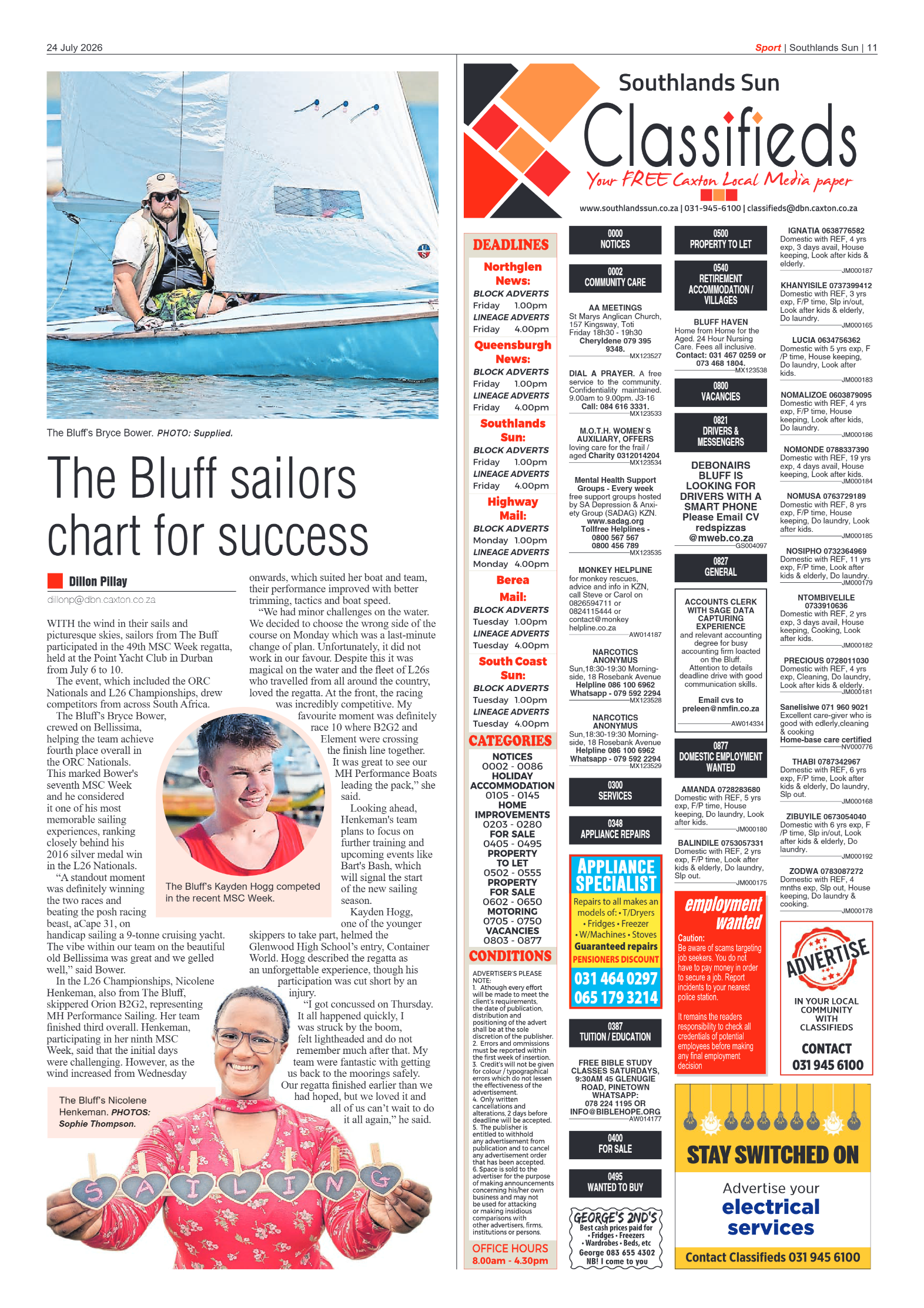 Southlands Sun 24 July 2026 page 11