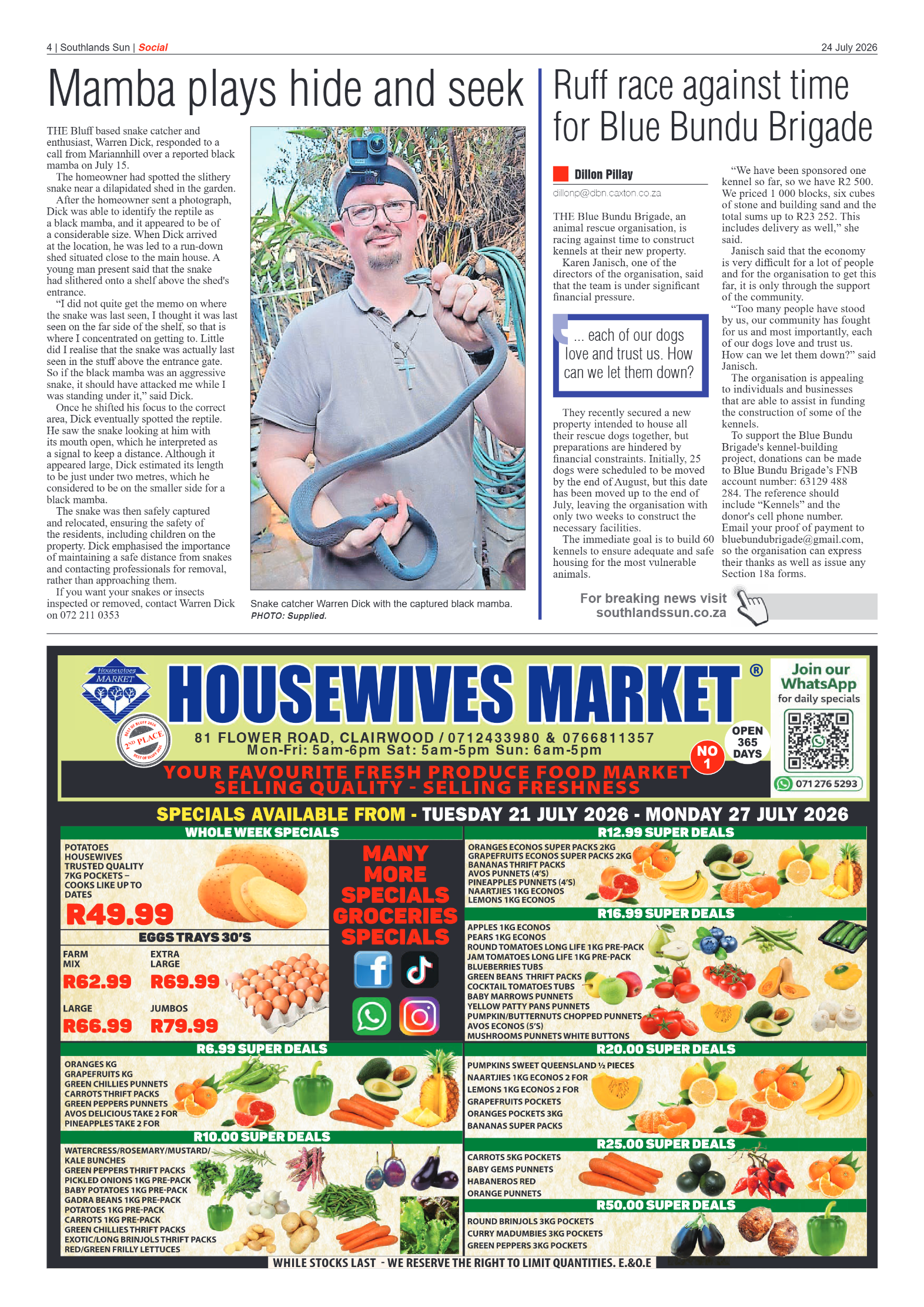 Southlands Sun 24 July 2026 page 4