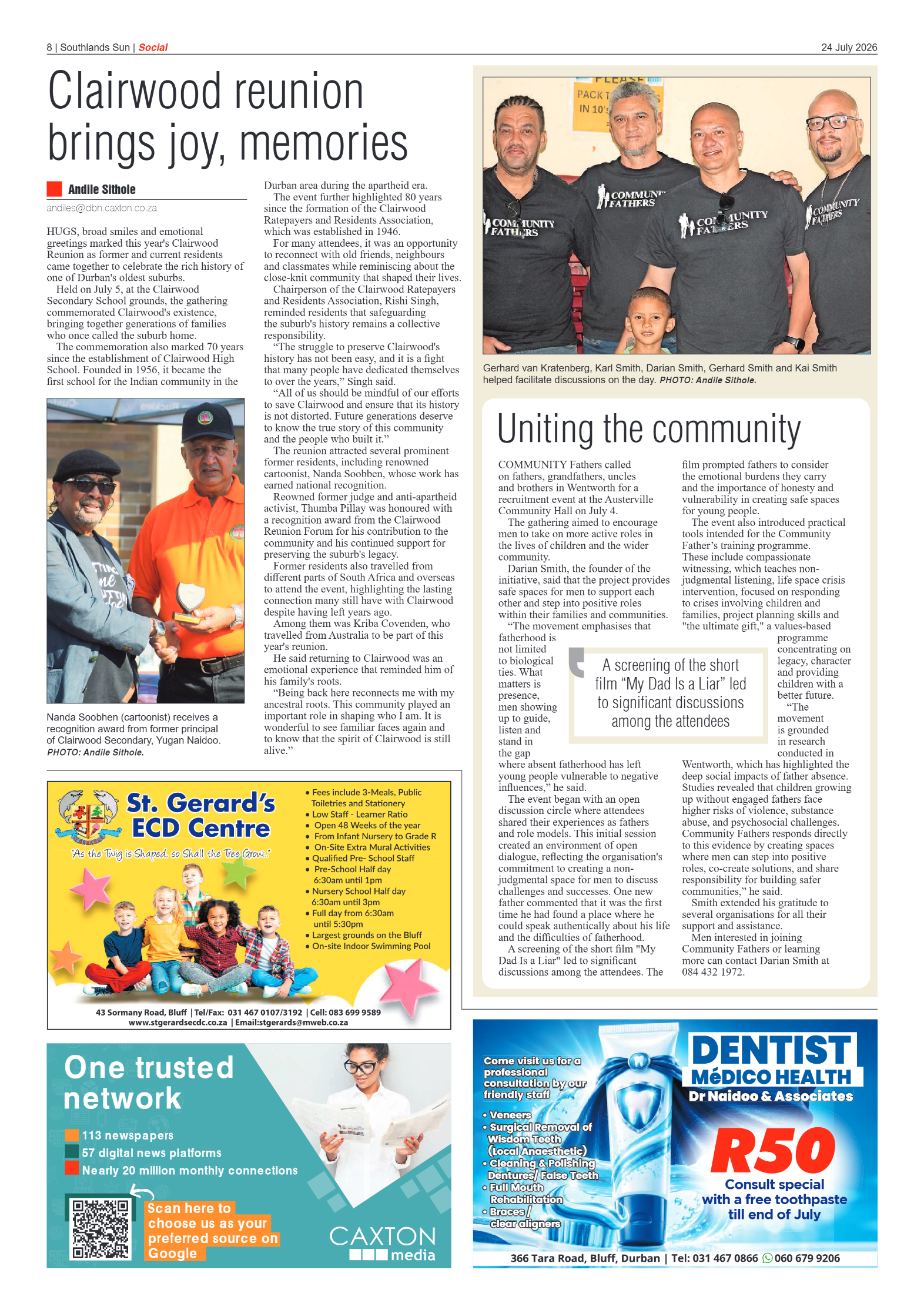 Southlands Sun 24 July 2026 page 8