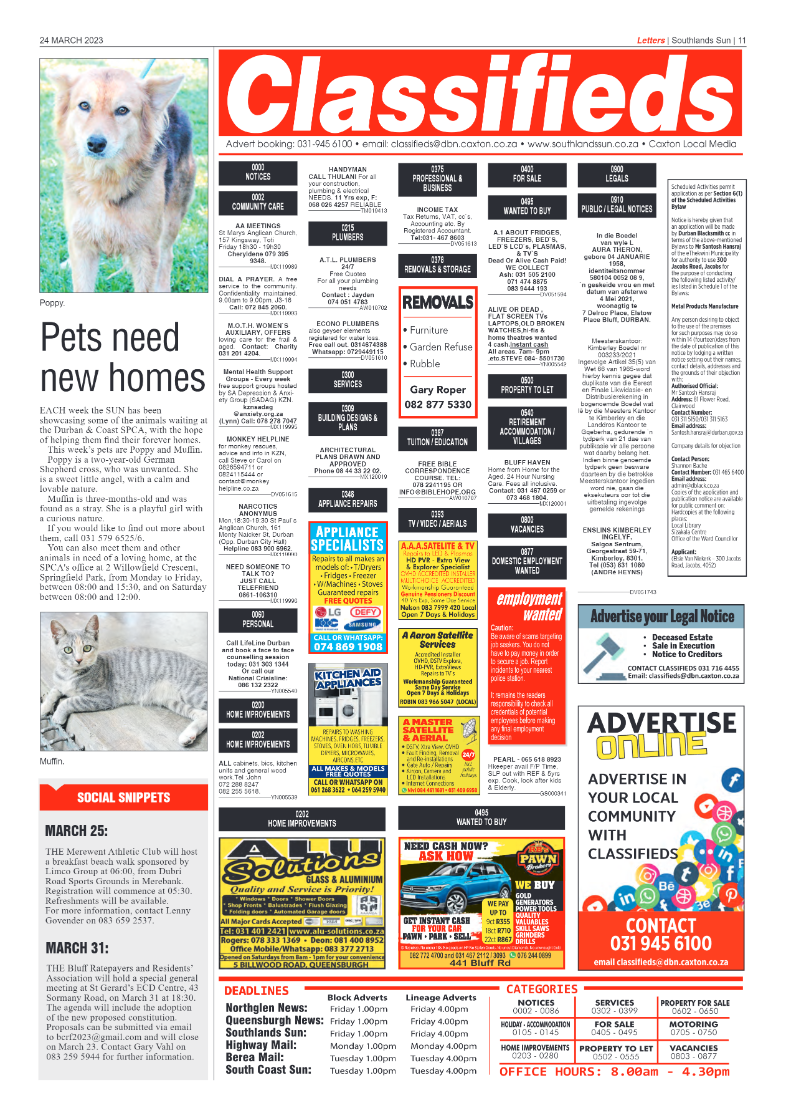Southlands Sun 24 March 2023 page 11