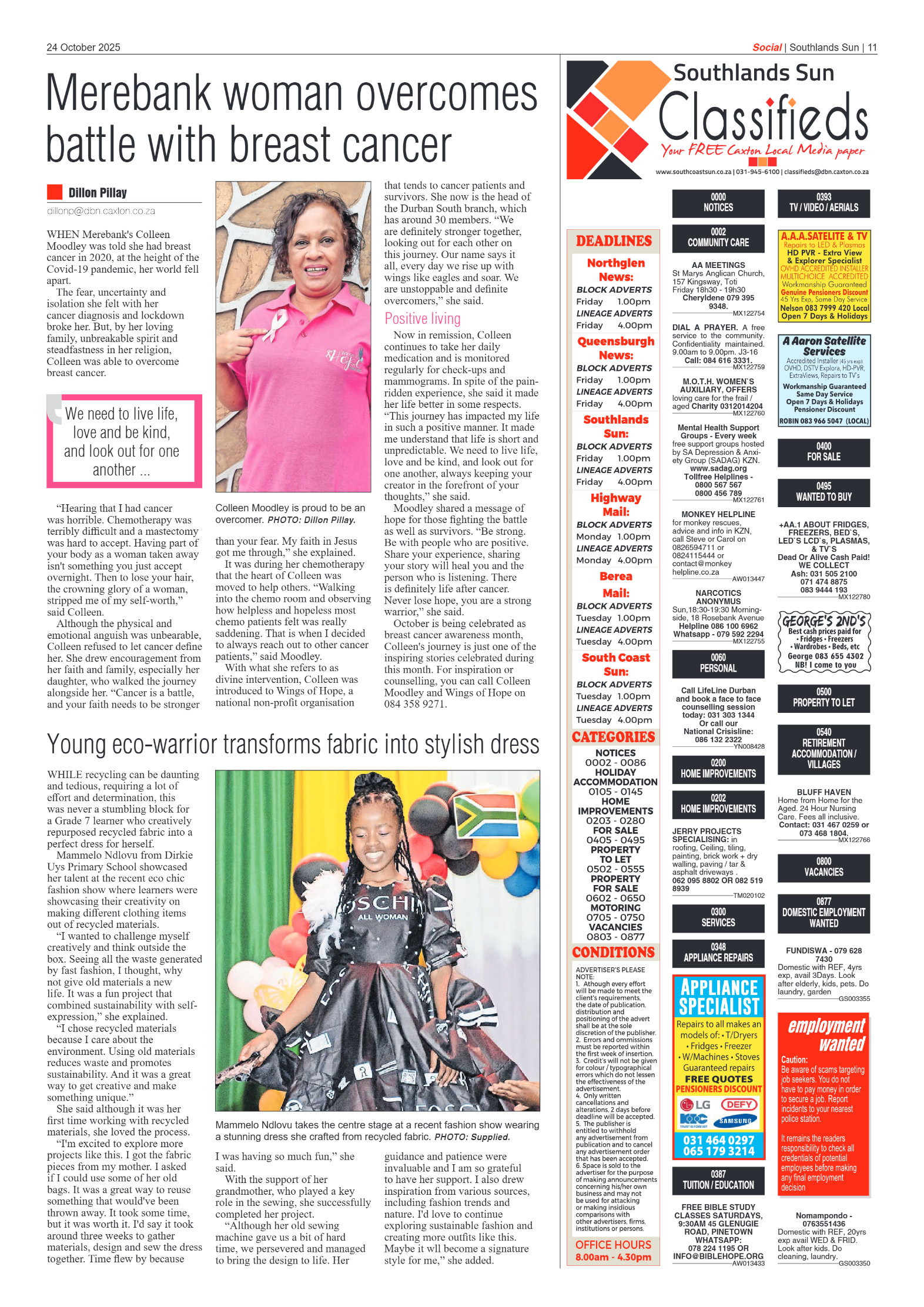 Southlands Sun 24 October 2025 page 10