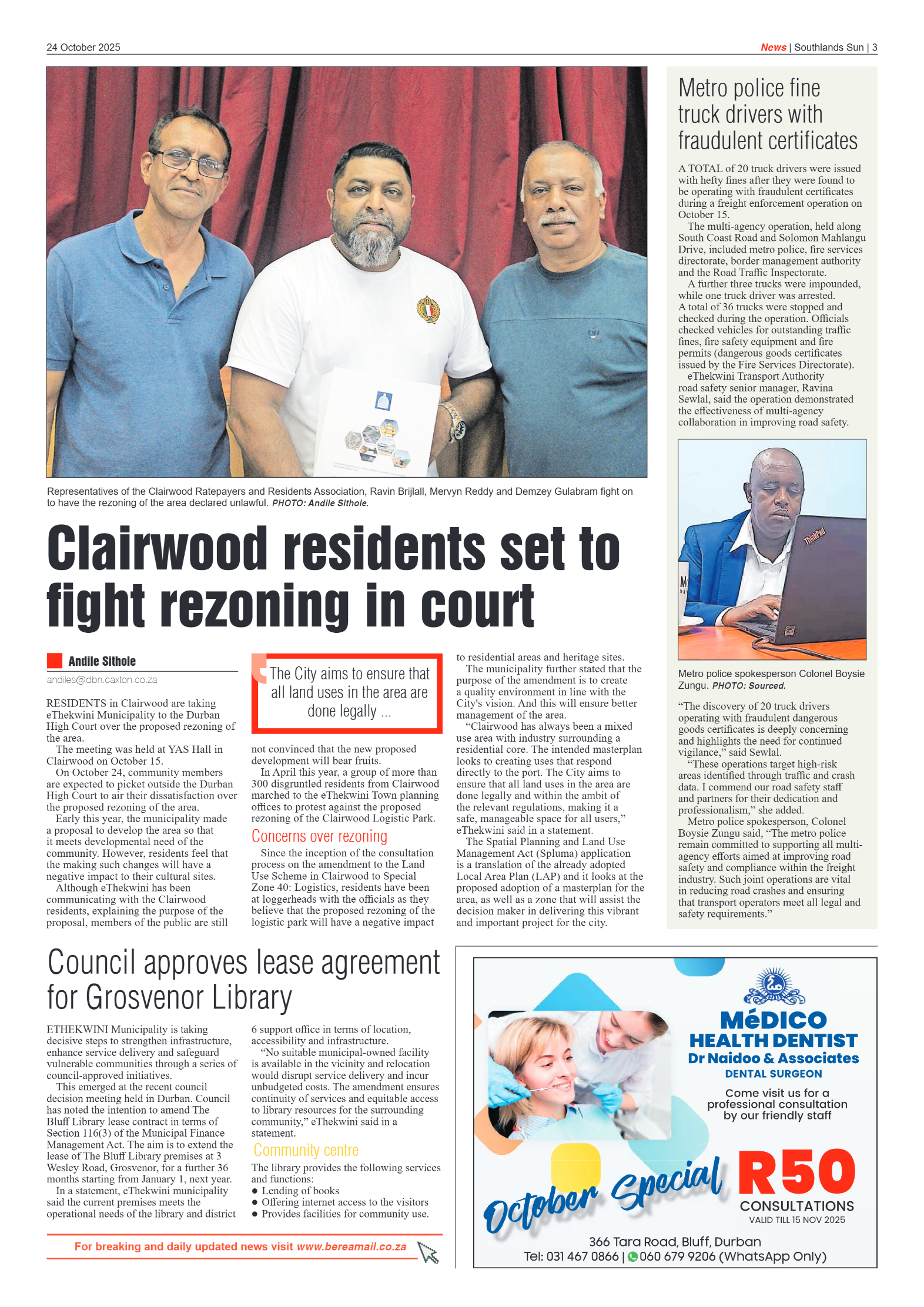 Southlands Sun 24 October 2025 page 3