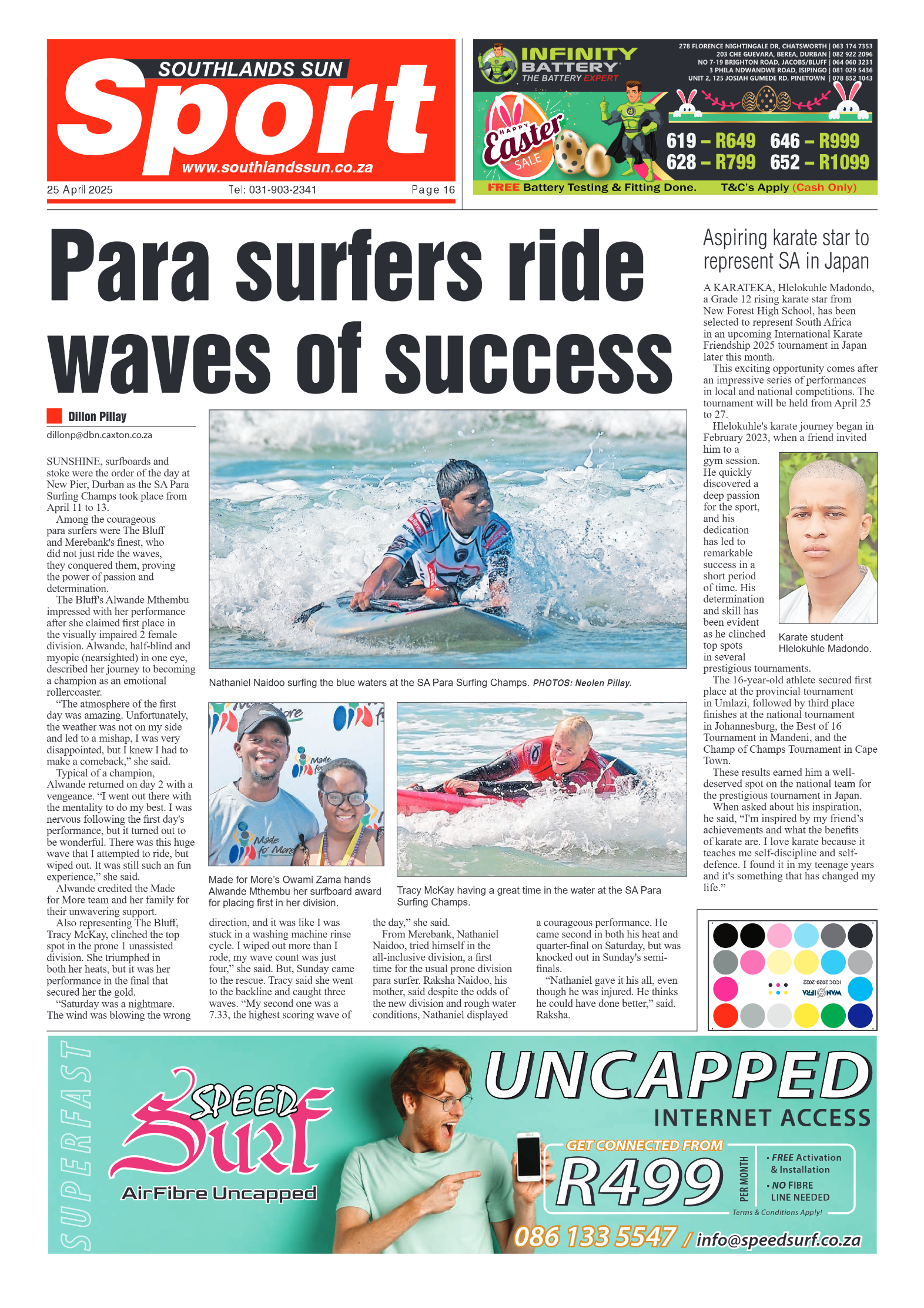 Southlands Sun 25 April 2025 page 16