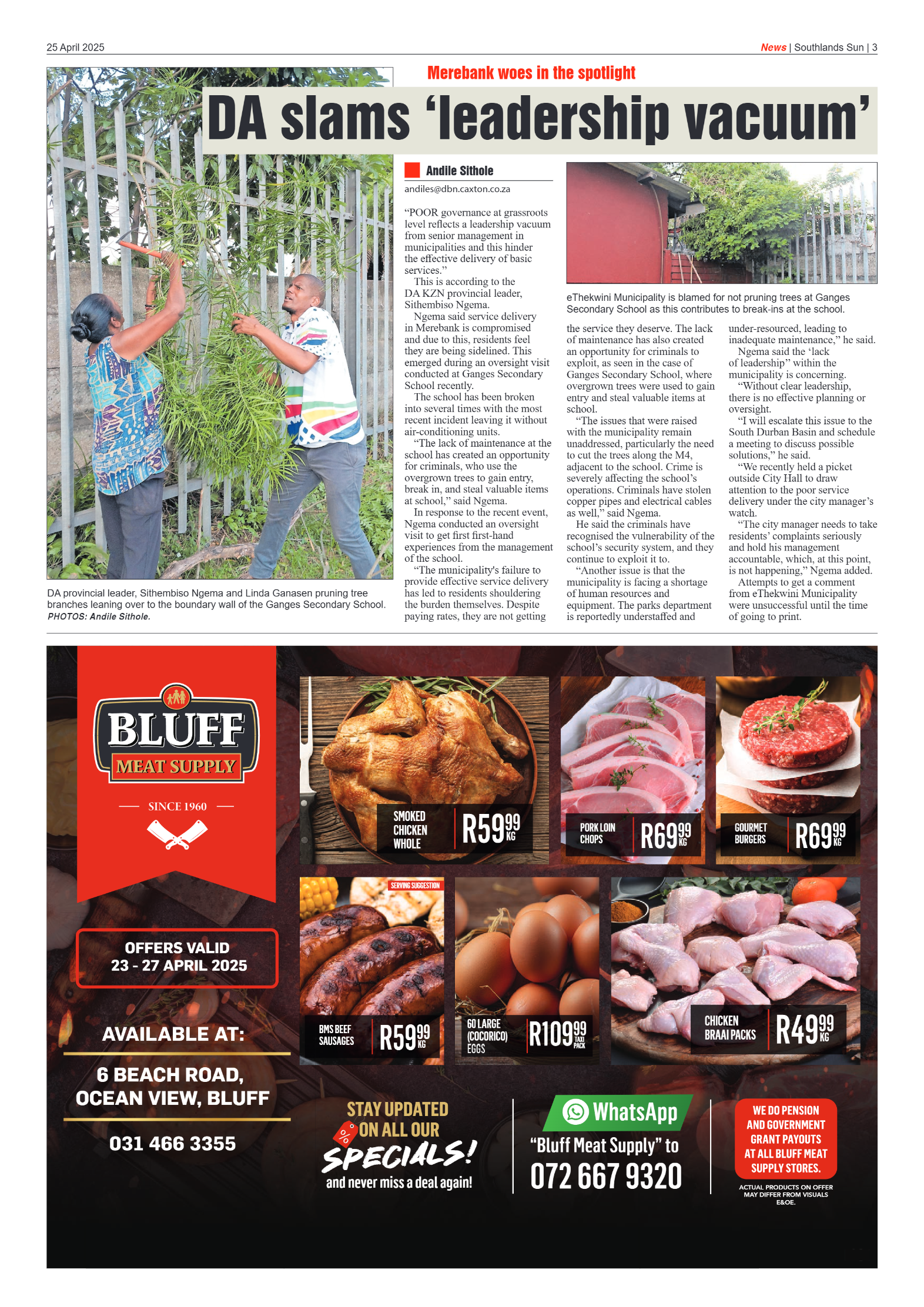 Southlands Sun 25 April 2025 page 3
