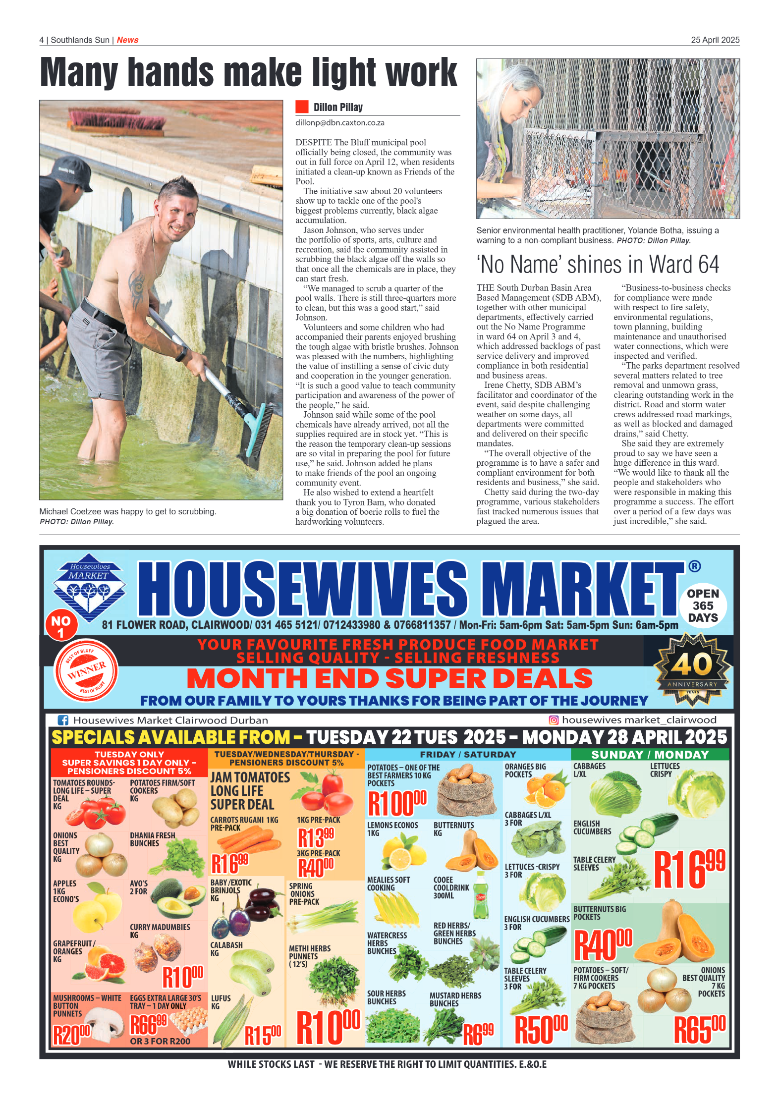 Southlands Sun 25 April 2025 page 4