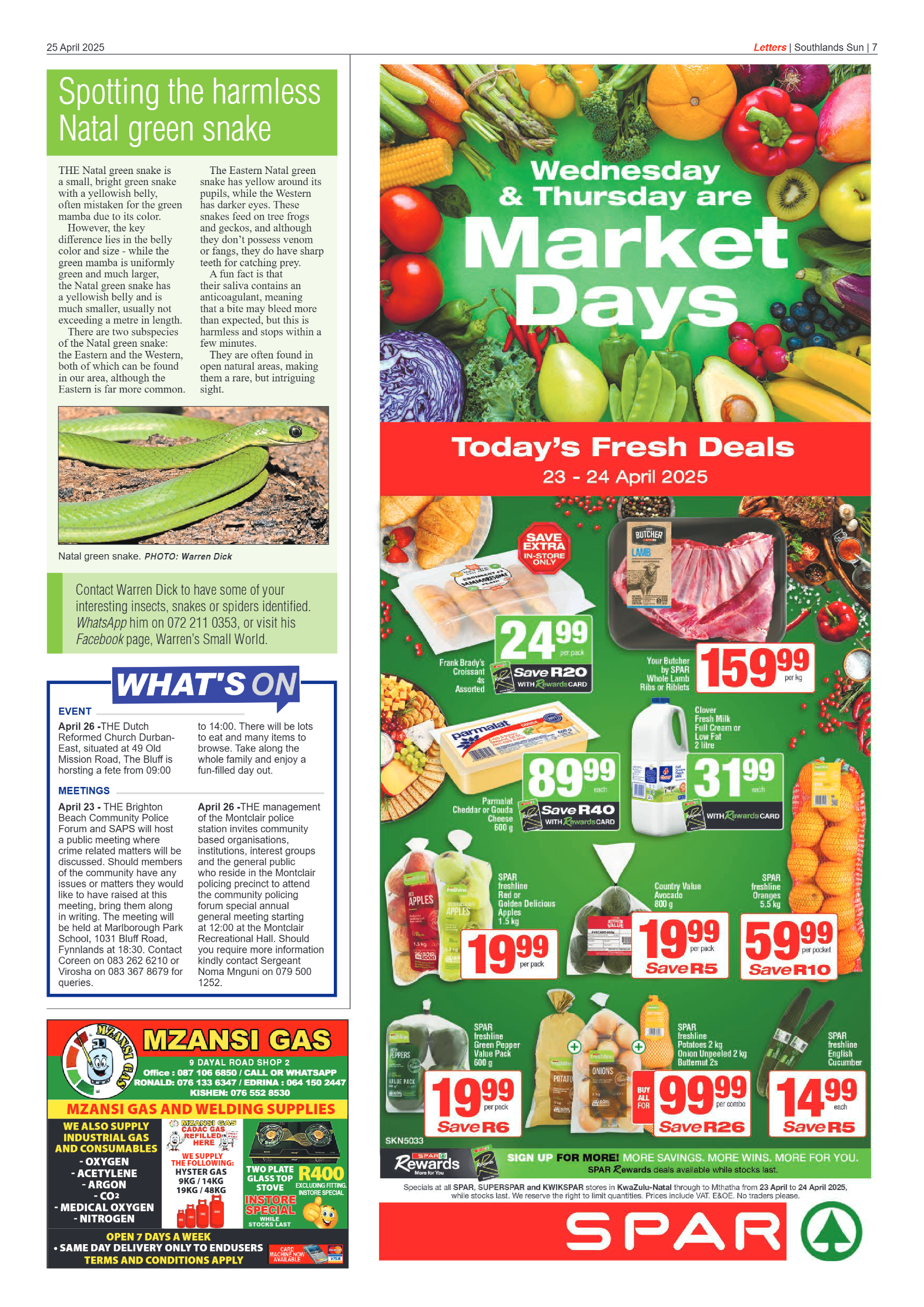 Southlands Sun 25 April 2025 page 7