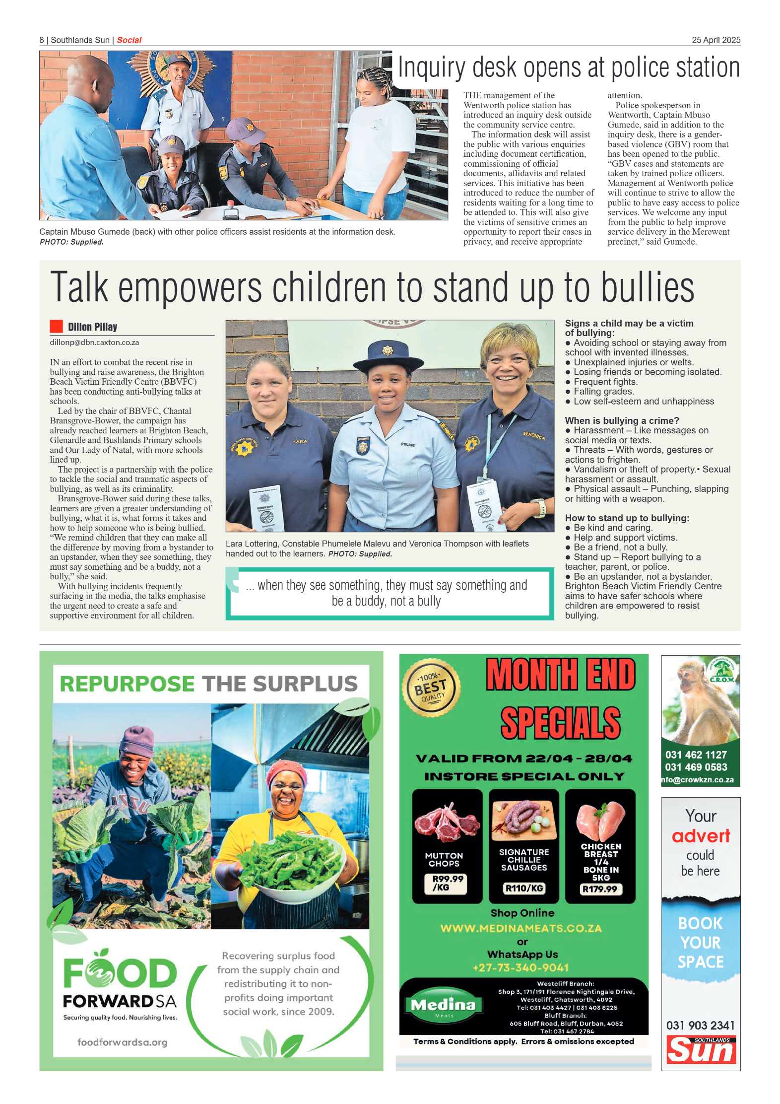 Southlands Sun 25 April 2025 page 8