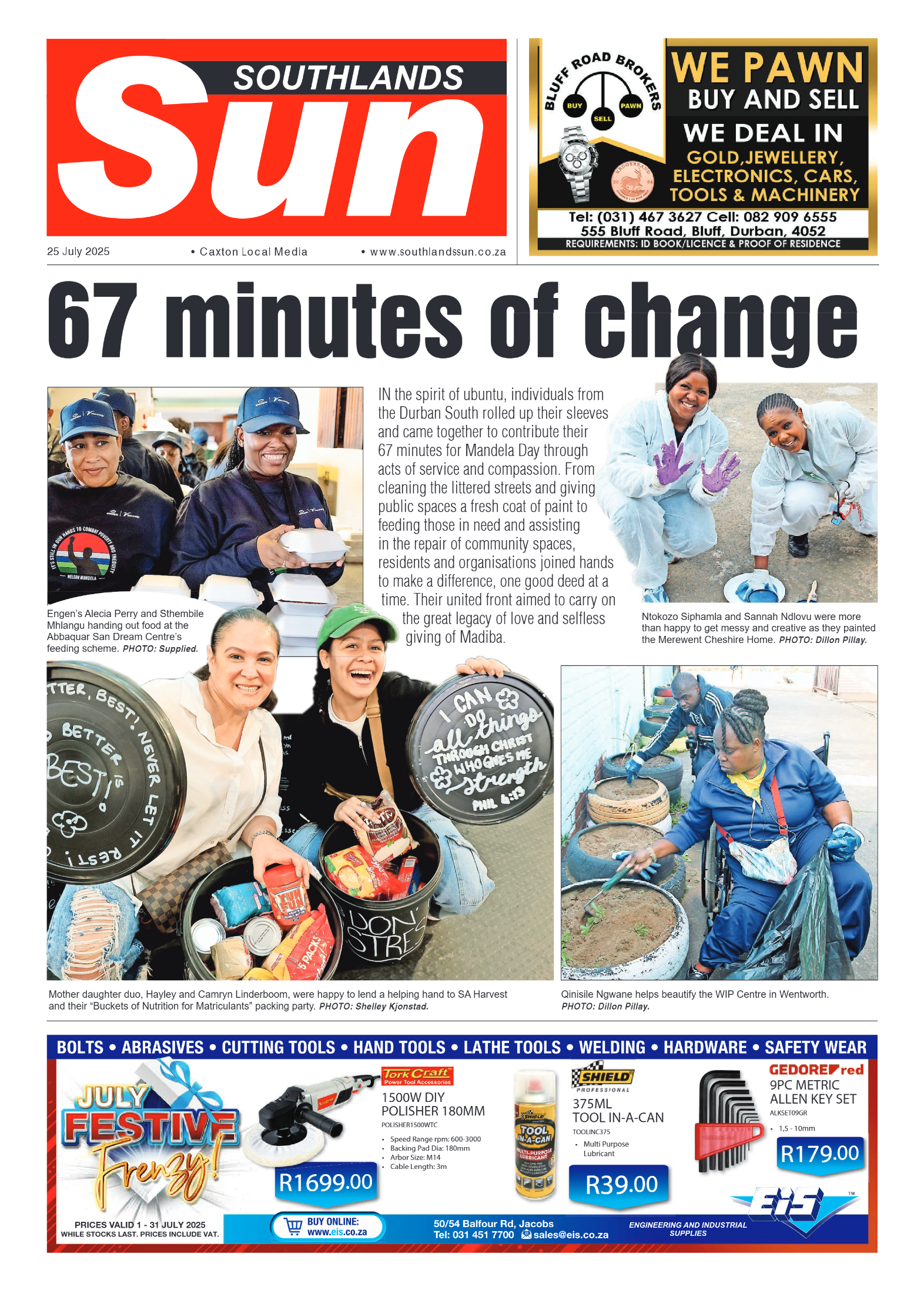 Southlands Sun 25 July 2025 page 1