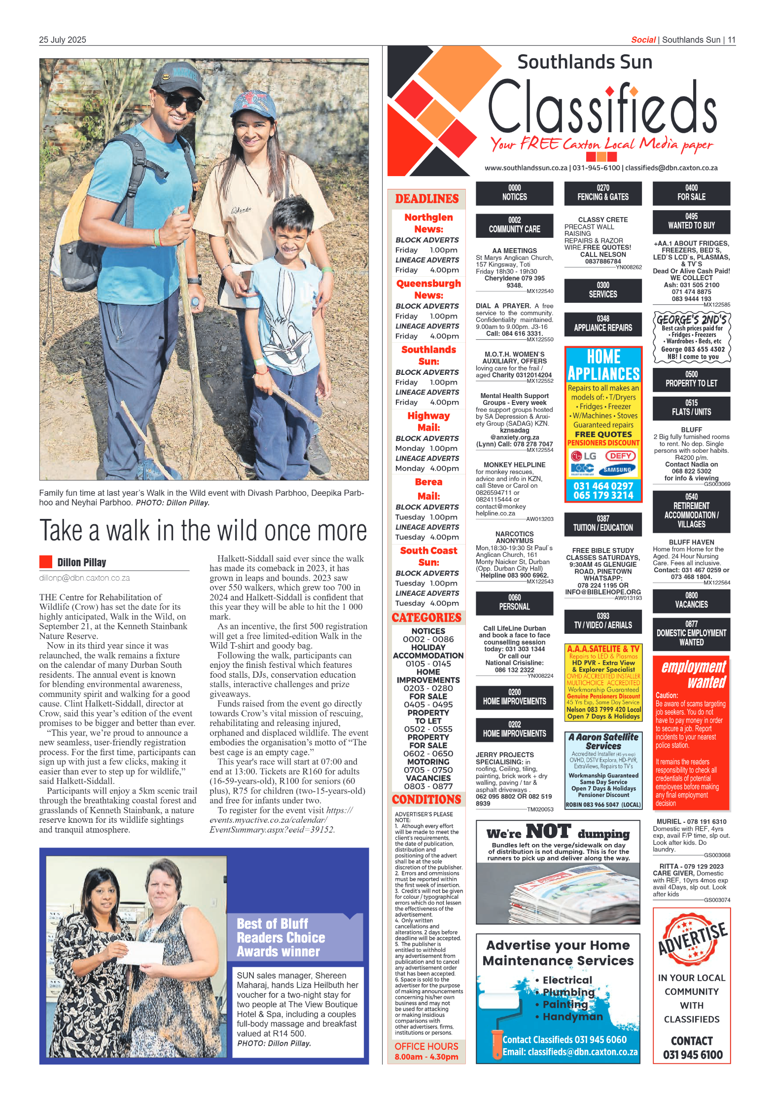 Southlands Sun 25 July 2025 page 11