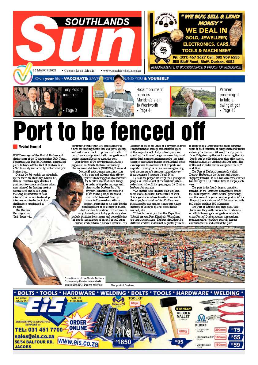 Southlands Sun 25 March 2022 page 1