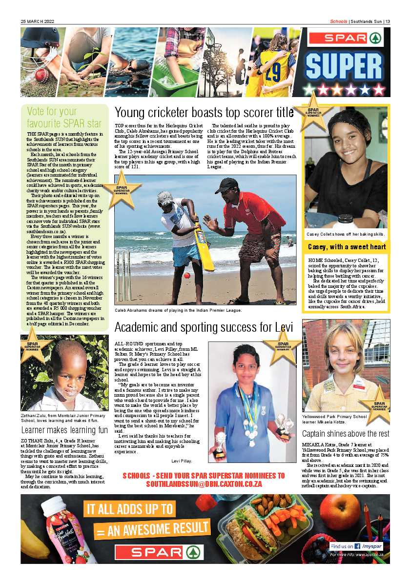 Southlands Sun 25 March 2022 page 13
