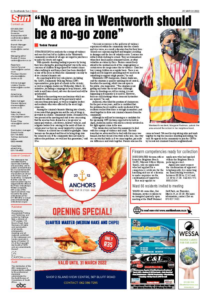 Southlands Sun 25 March 2022 page 2