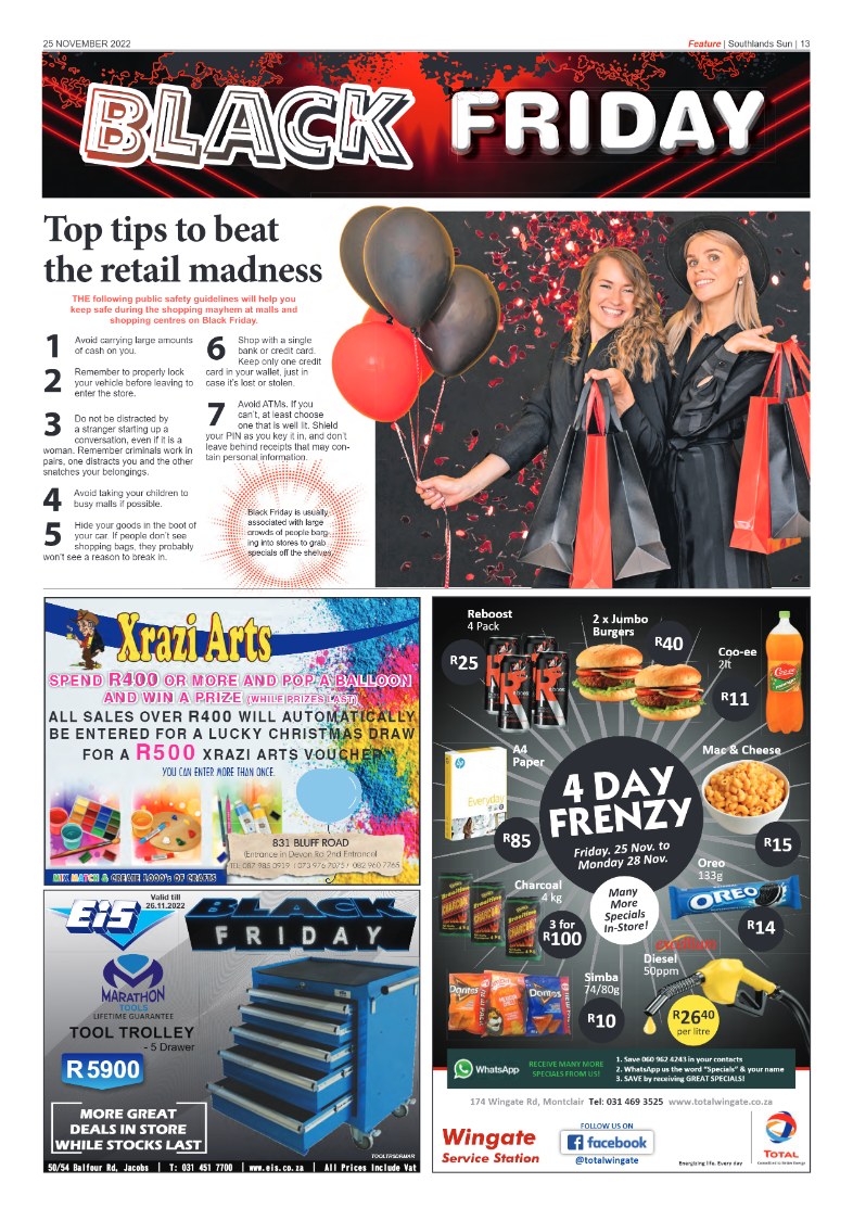 Southlands Sun 25 November 2022 page 13