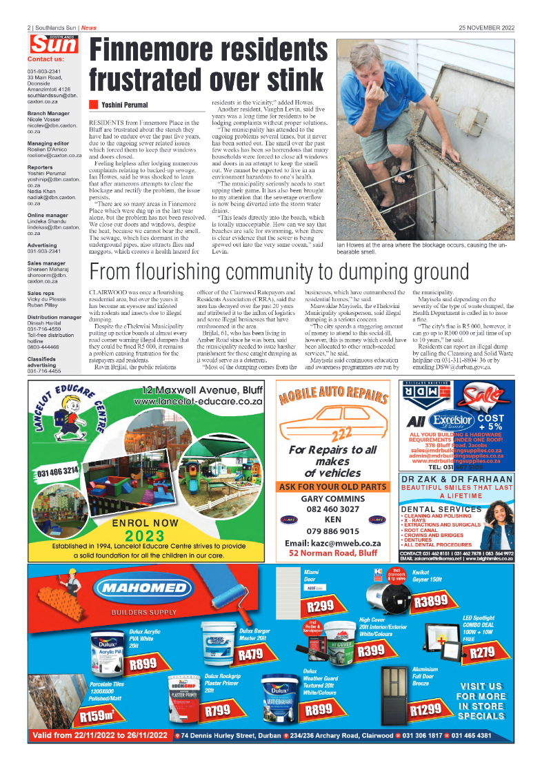 Southlands Sun 25 November 2022 page 2