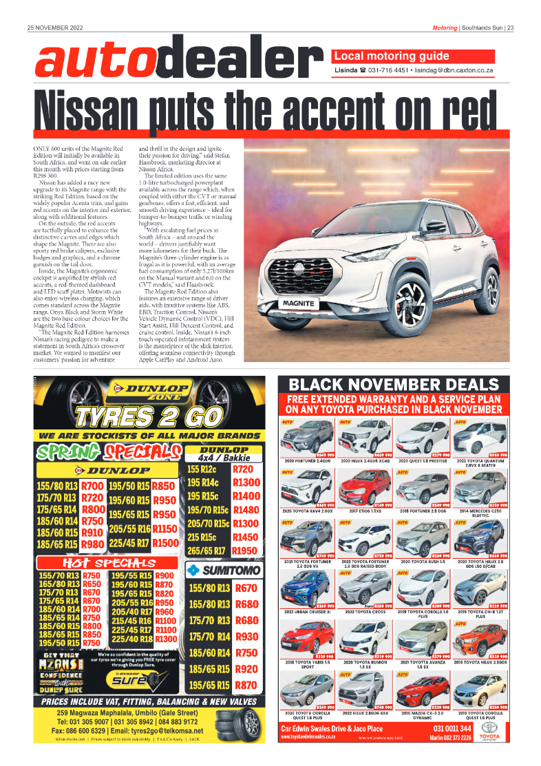 Southlands Sun 25 November 2022 page 23