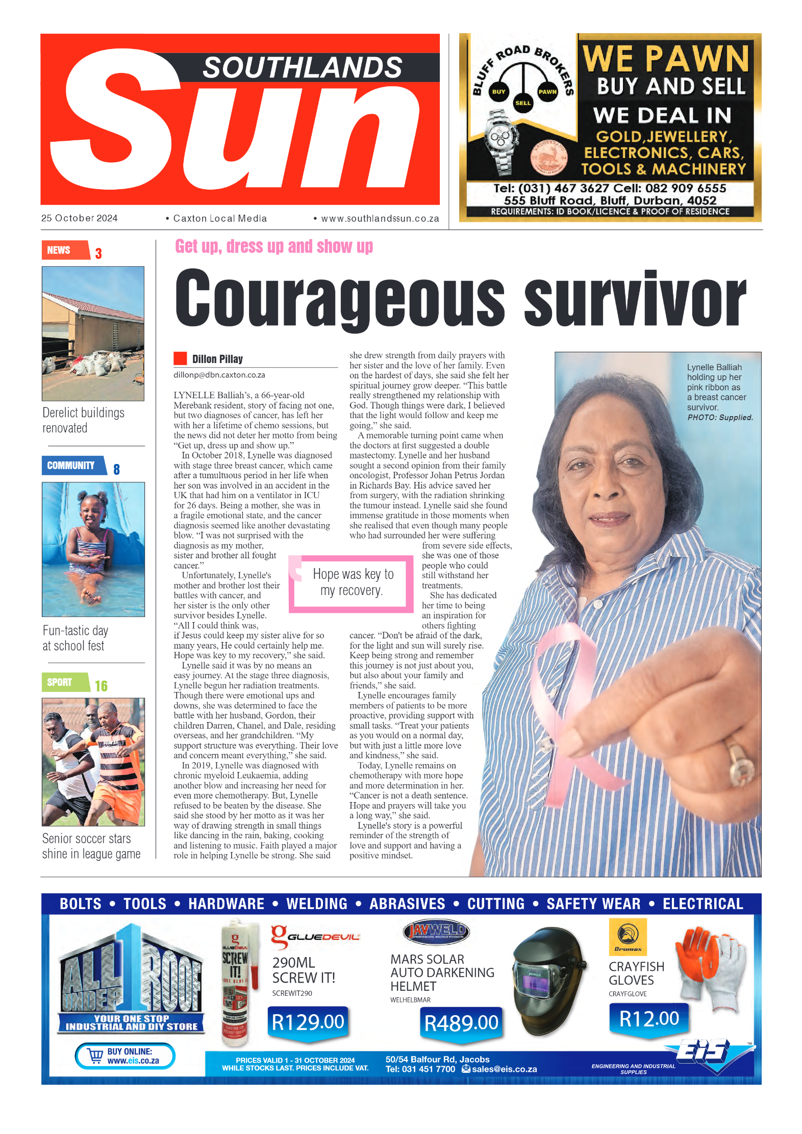 Southlands Sun 25 October 2024 page 1
