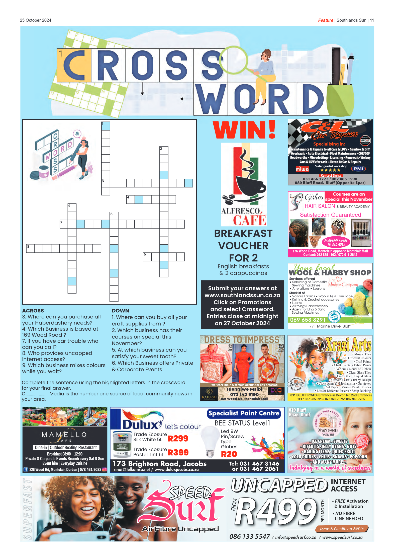 Southlands Sun 25 October 2024 page 11