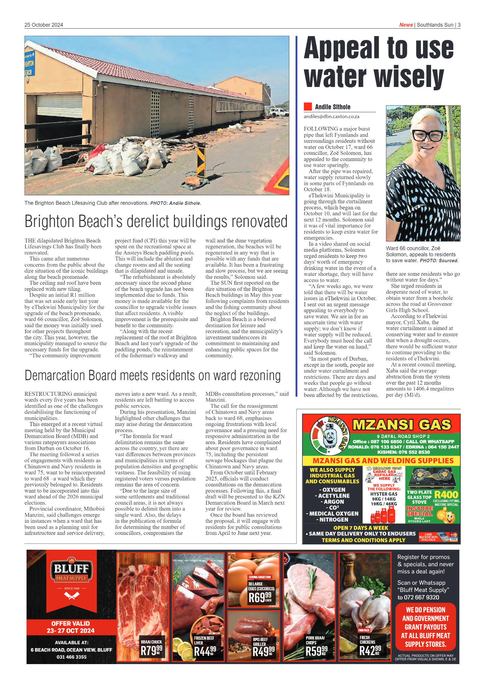 Southlands Sun 25 October 2024 page 3